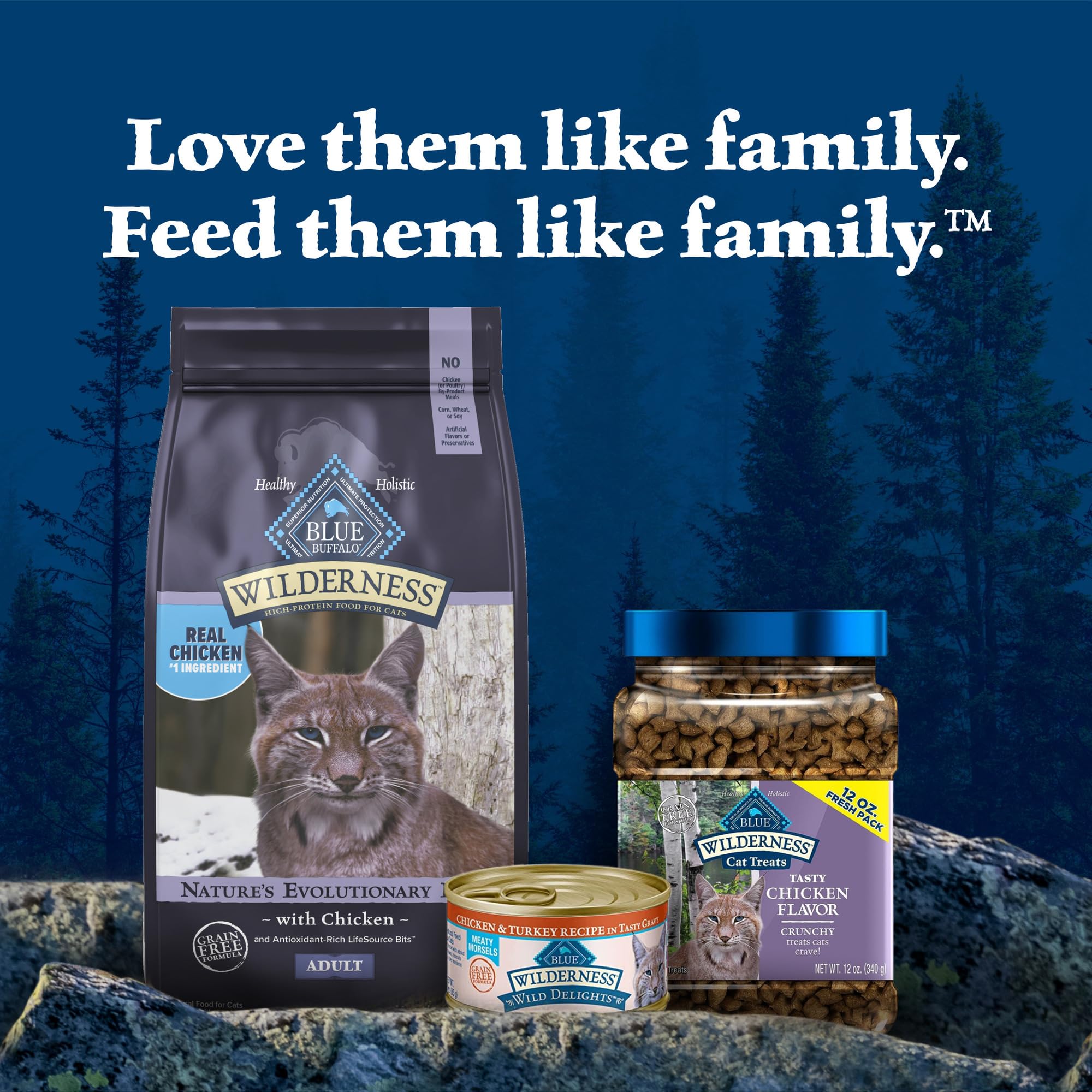 Blue Buffalo Wilderness Natures Evolutionary Diet High-Protein, Grain-Free Natural Dry Food for Adult Cats, Chicken, 9.5-lb Bag