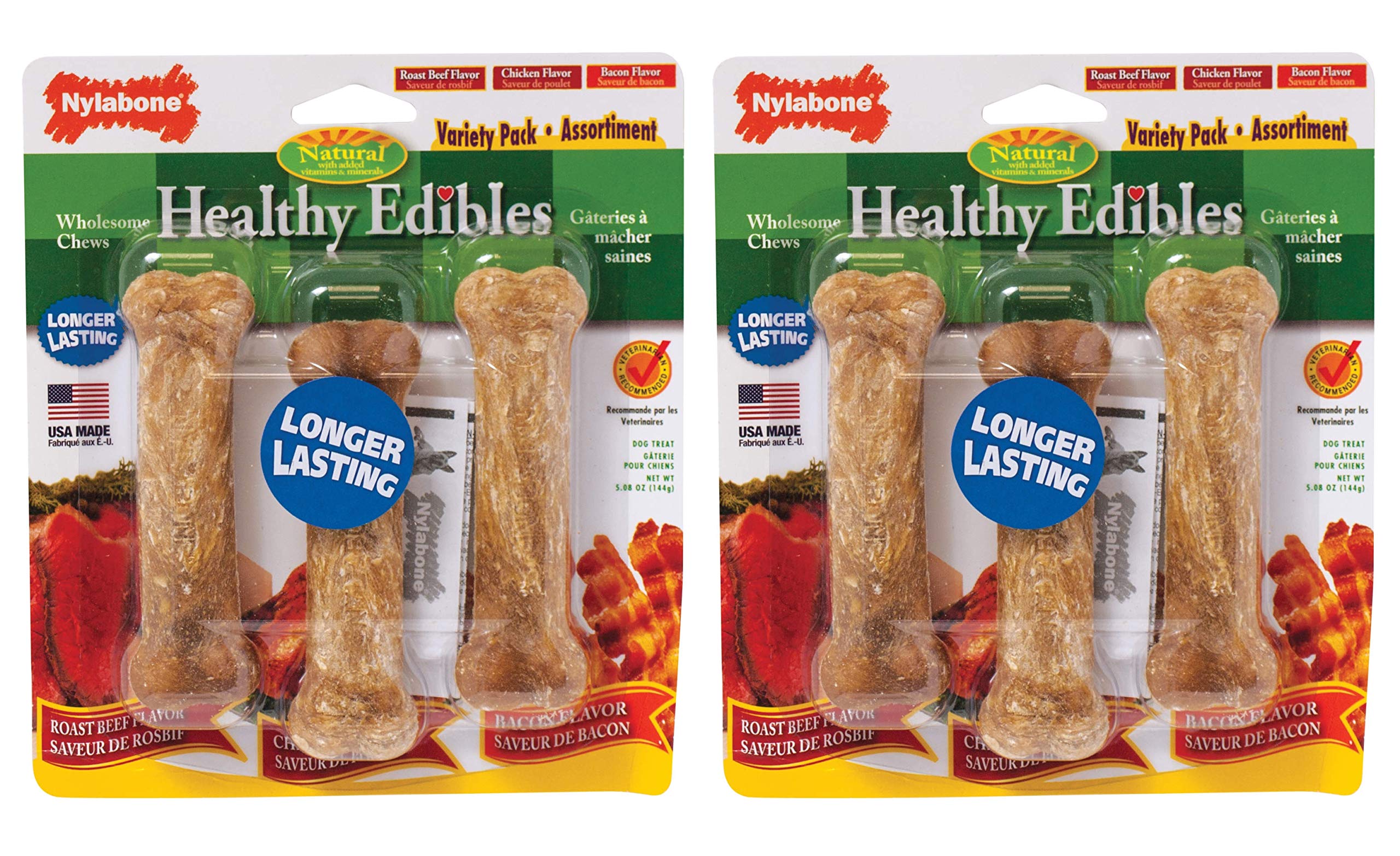 Healthy Edibles Dog Chews, Variety 3-Pk.