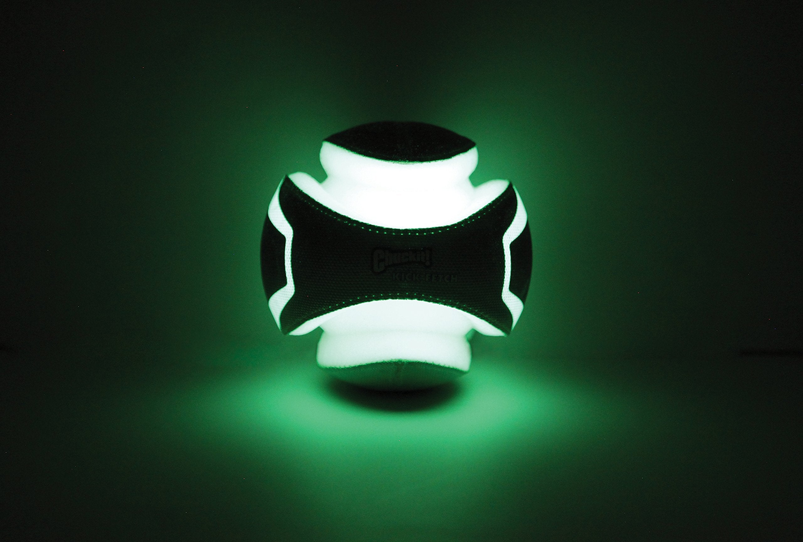 Chuckit! Kick Fetch Dog Toy Ball, Glow In The Dark, Small