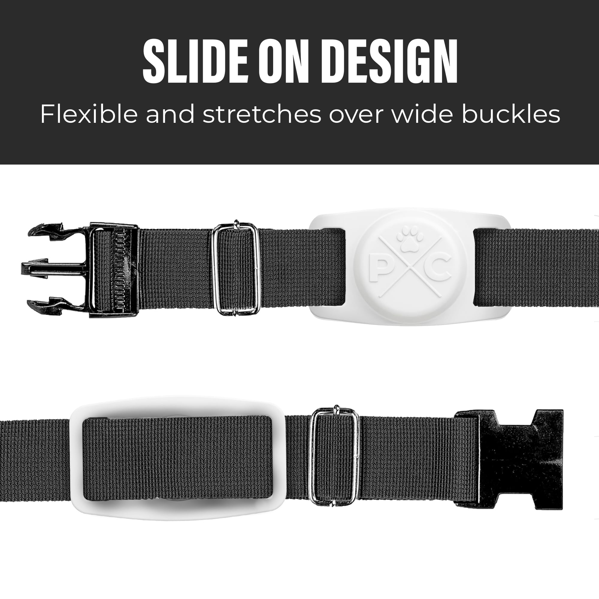 Pup Culture Airtag Holder - Lightweight, Protective Case For Dog & Cat Collars - Track Pets With Apple Airtag