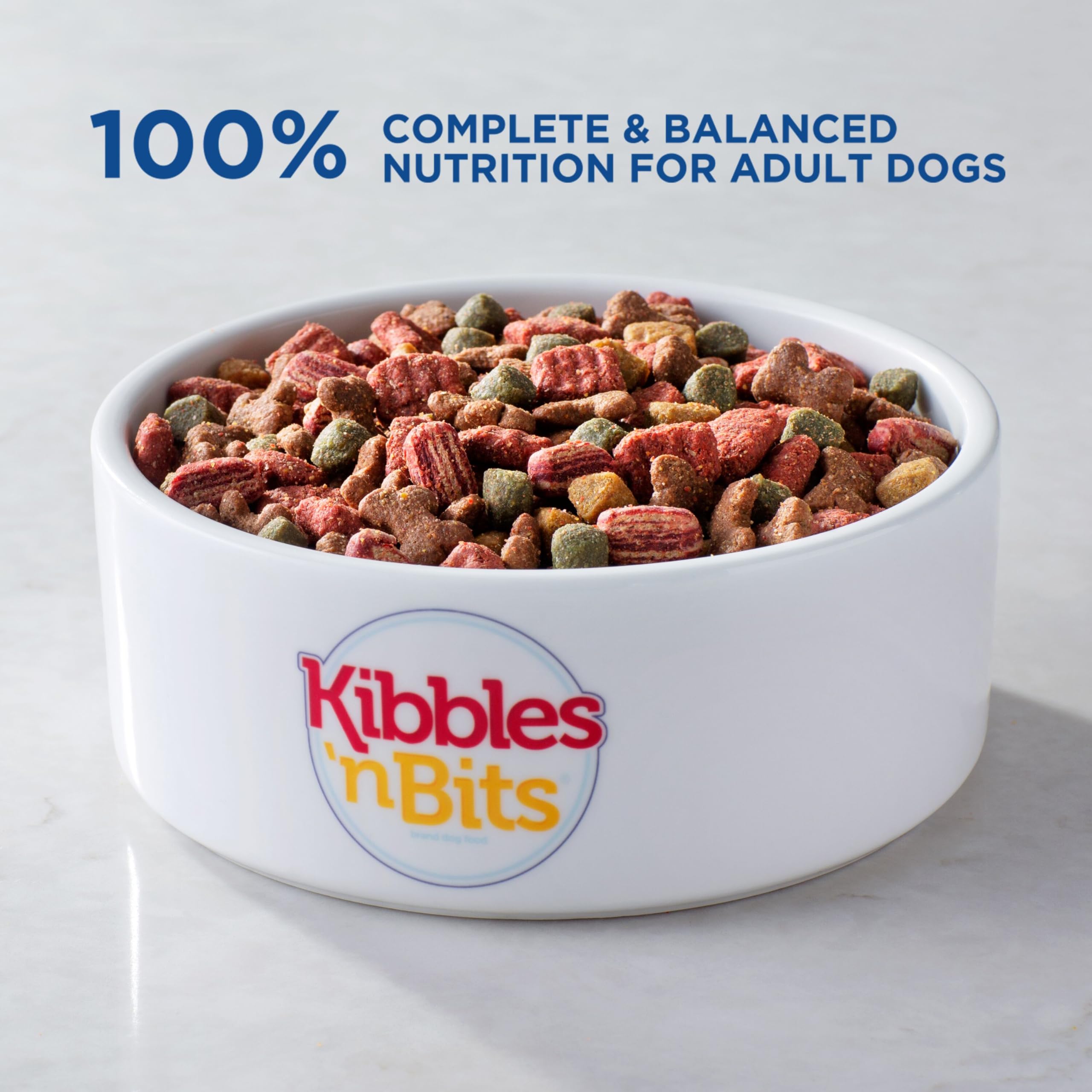 Kibbles 'n Bits Mini Bits Bacon & Steak Flavor Dry Dog Food, 16-Pound Bag for Small Breeds