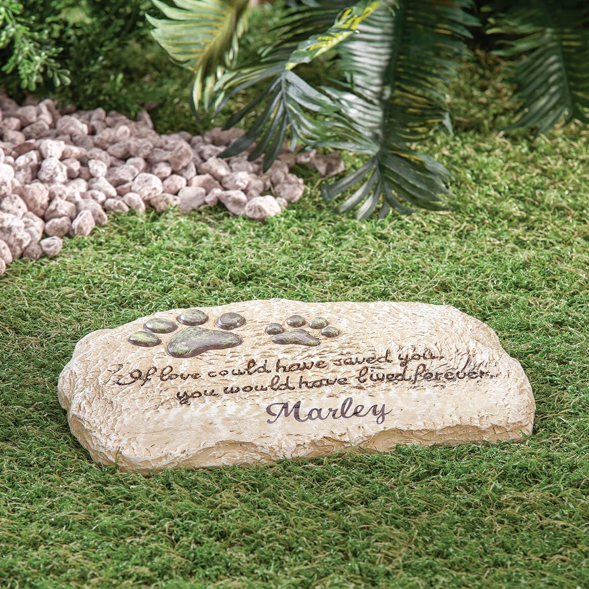 Fox Valley Traders Custom Forever Pet Memorial Garden Stone, Customized Indoor/Outdoor D  Cor, Crafted With 100% Resin, Loss Of