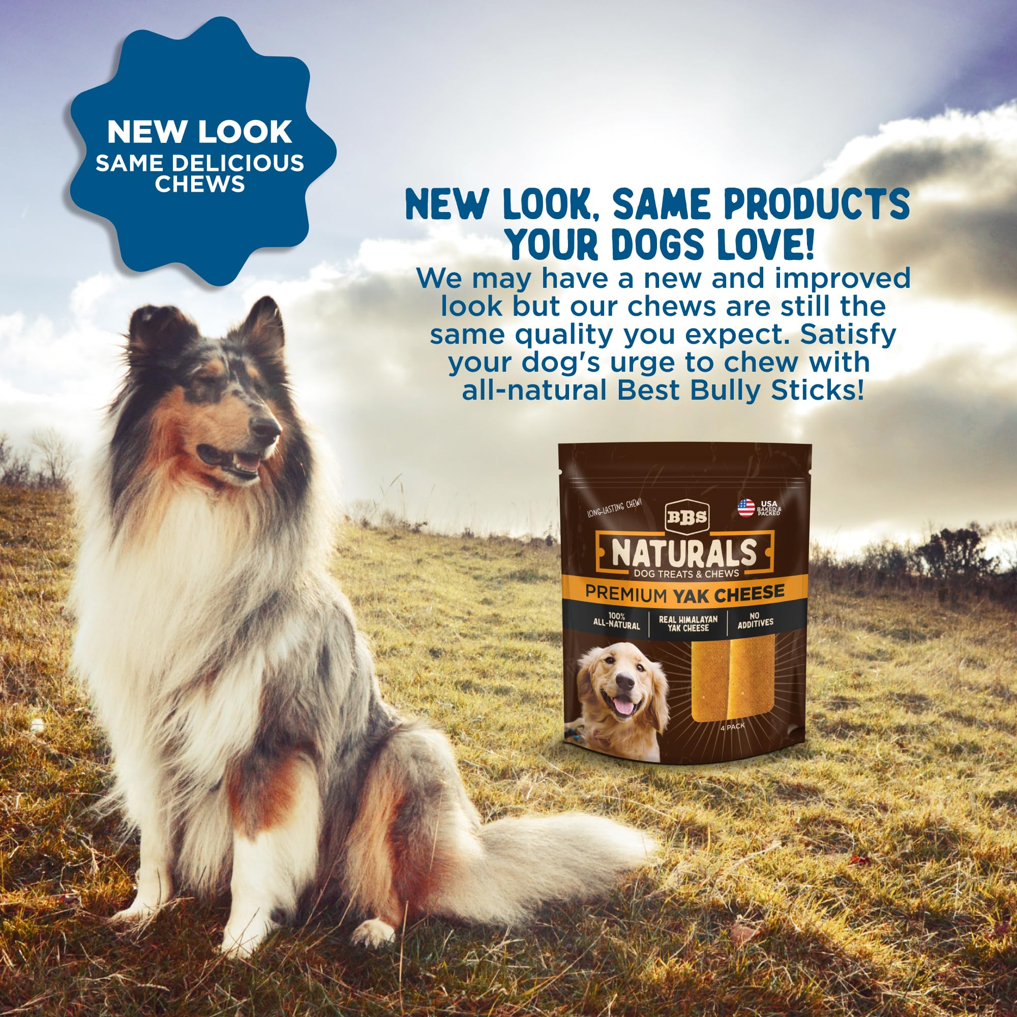 All-Natural USA Baked & Packed Himalayan Yak Cheese for Dogs - Vegetarian & Lactose Free - Fully Digestible, Long-Lasting Chews