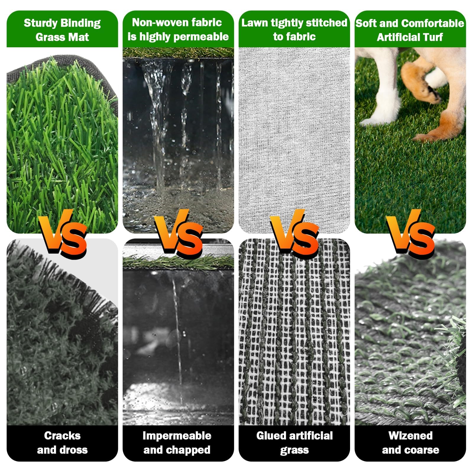 Dog Grass Mat With Pee Pad 32  23'', Medium Dog Litter Box Indoor Artificial Turf Grass Porch Waterproof Patio Potty Tray For Do