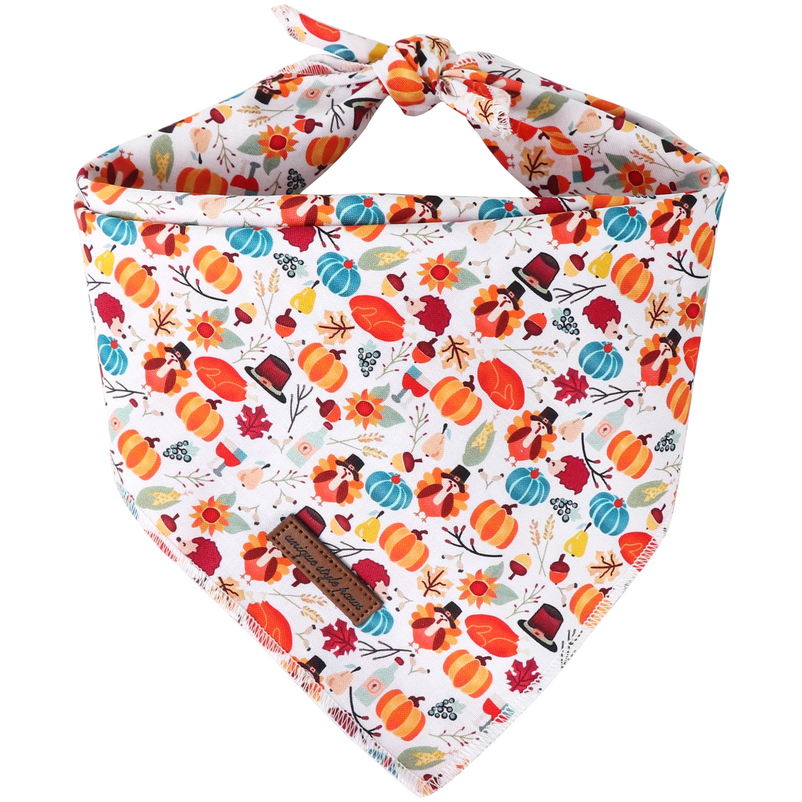 Unique Style Paws Thanksgiving Cotton Dog Collar With Bow Halloween Pumpkin Plaid Dog Collar With Bow Tie For Small Medium Large Dogs Pets Gifts