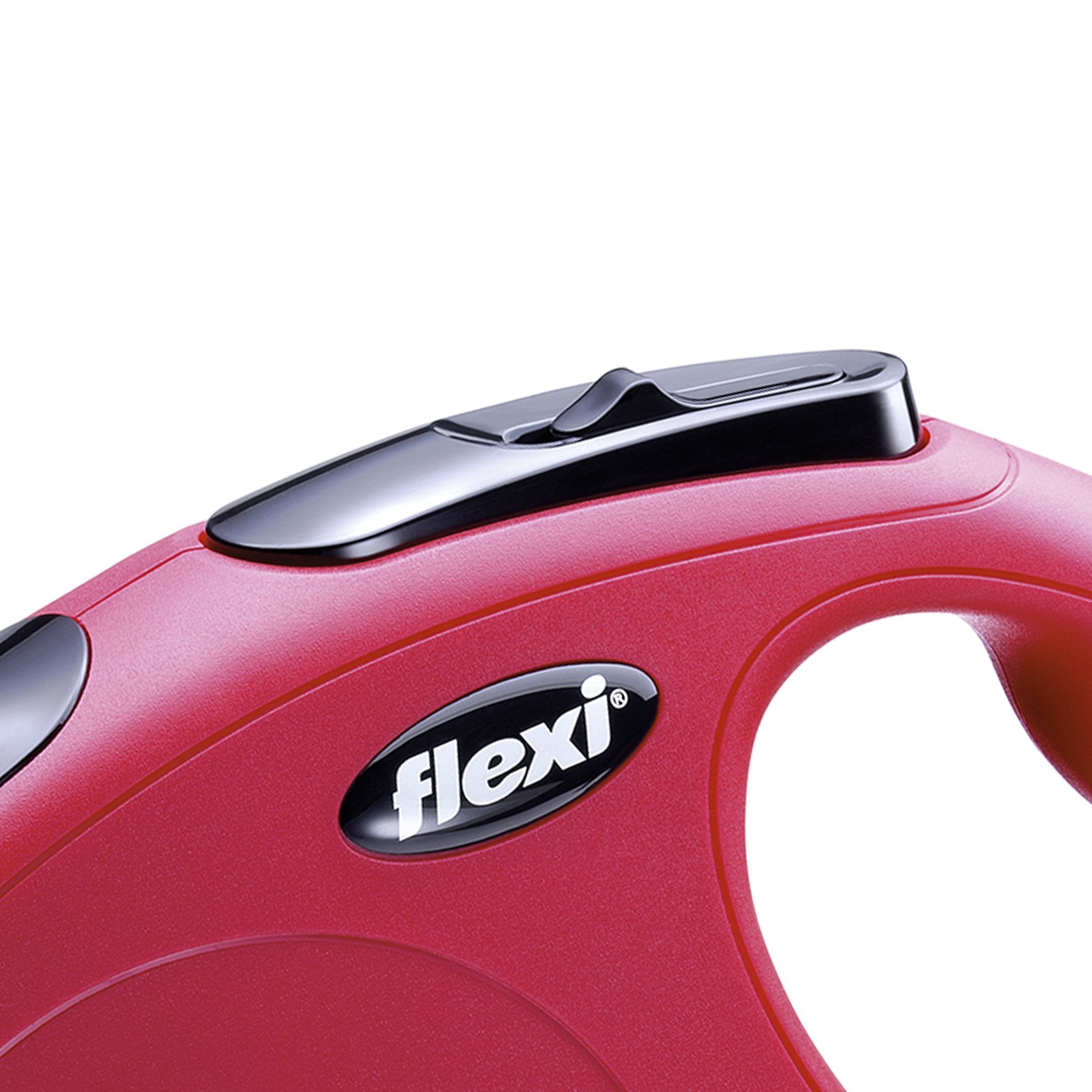 FLEXI New Classic Retractable Dog Leash (Cord), 26 ft, Medium, Red