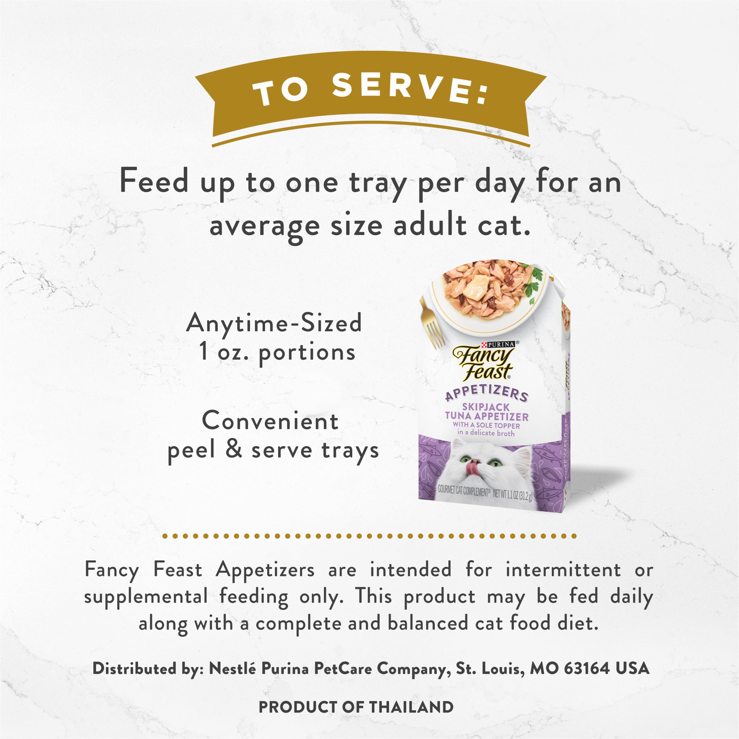 Purina Fancy Feast Appetizers Lickable Grain Free Wet Cat Food Topper Skipjack Tuna Appetizer with Sole - (Pack of 10) 1.1 oz. T