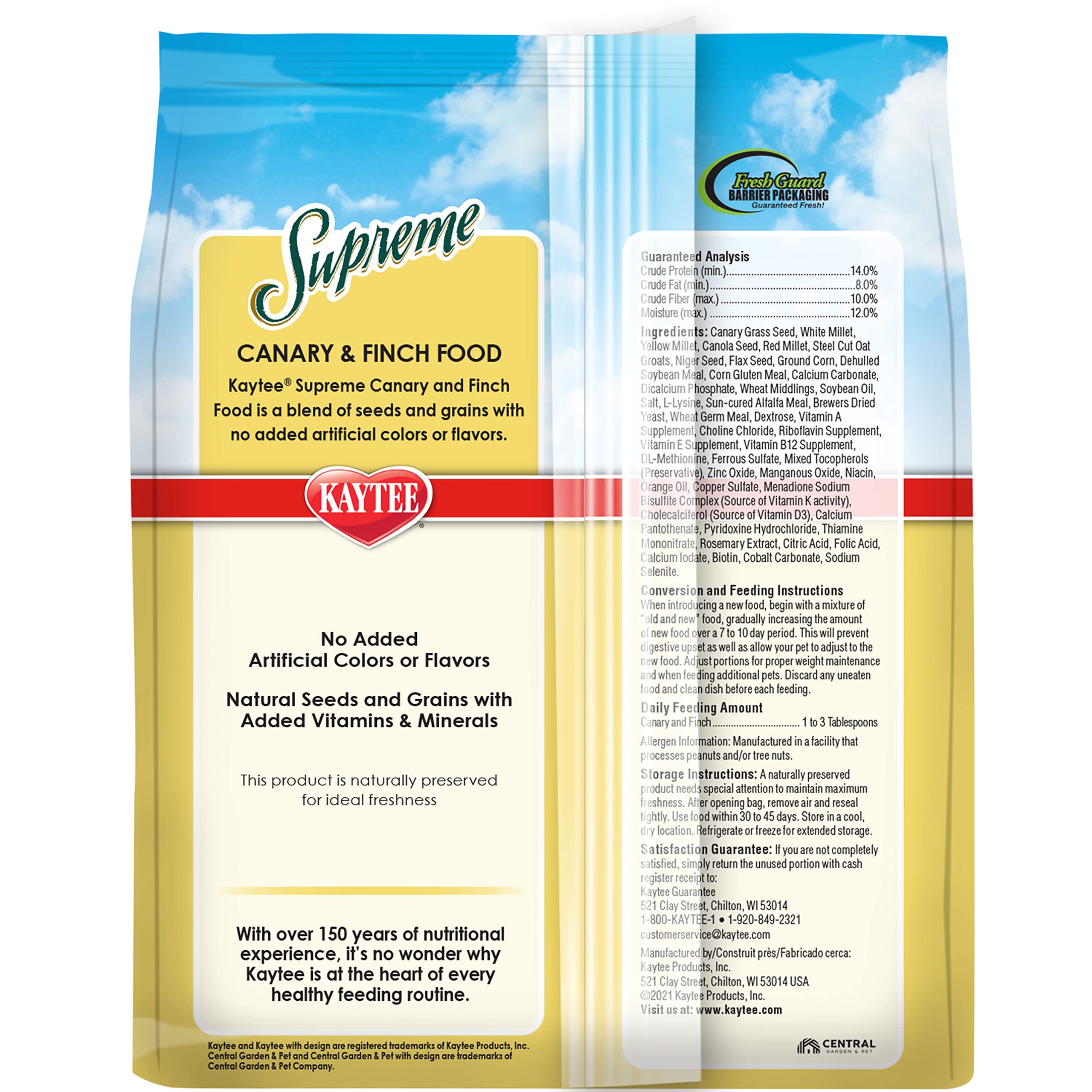 Kaytee Supreme Canary & Finch Food 2lb