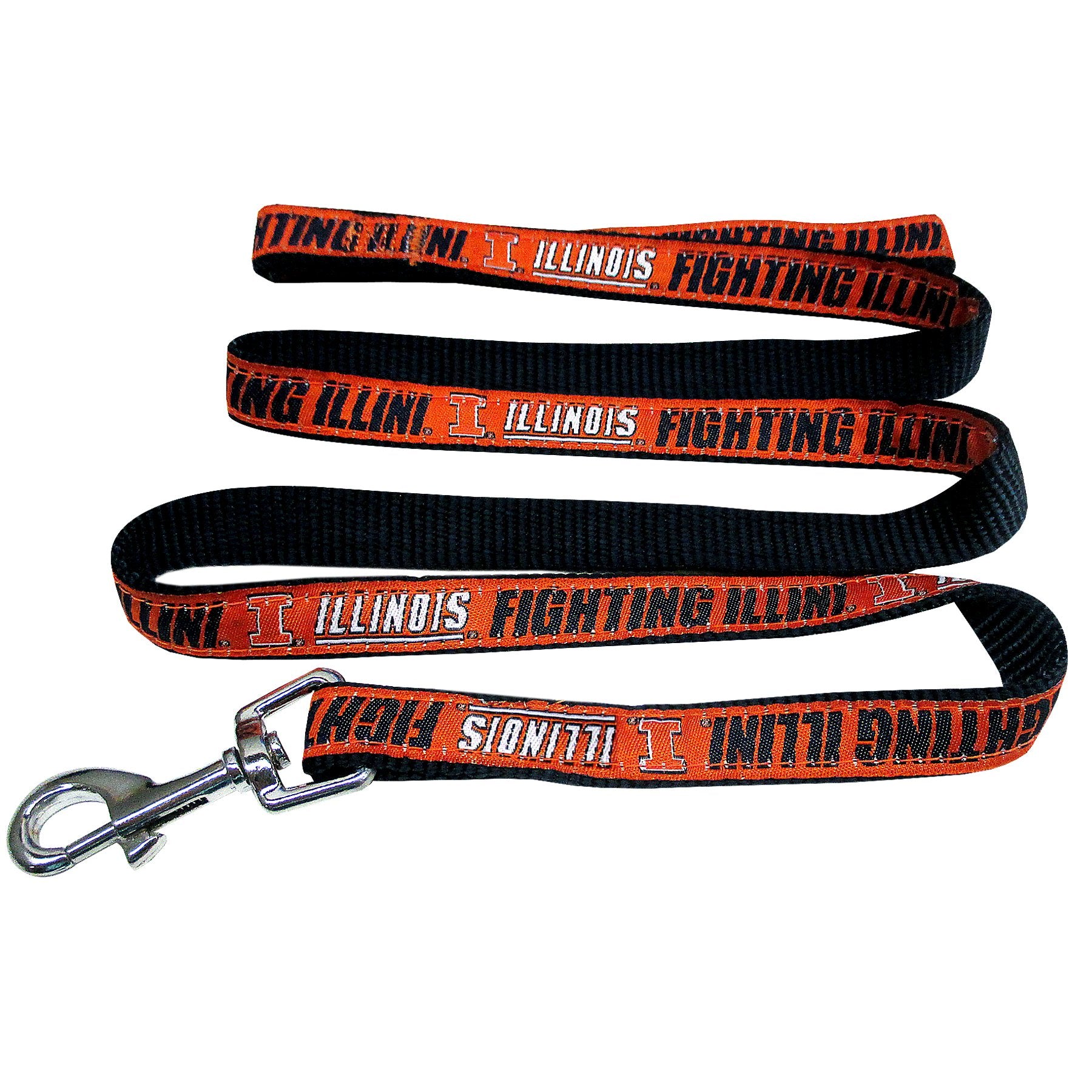 Ncaa Pet Leash, Medium, Illinois Fighting Illini, Dog Leash, Shiny & Colorful Leash For Dogs & Cats Licensed By The Ncaa