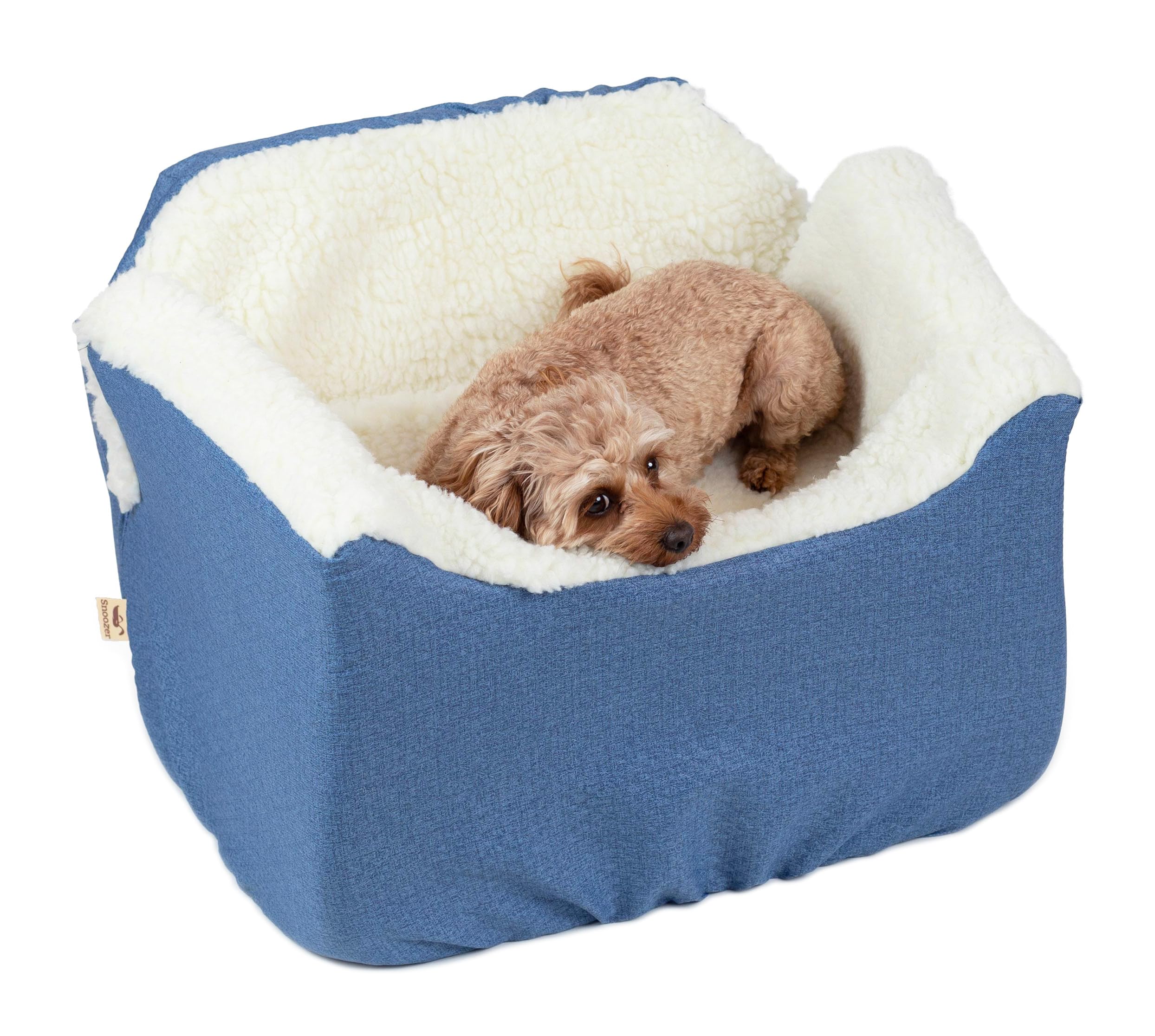 SNOOZER PET Products Lookout 1 Dog CAR SEAT, Denim Diamond, Medium