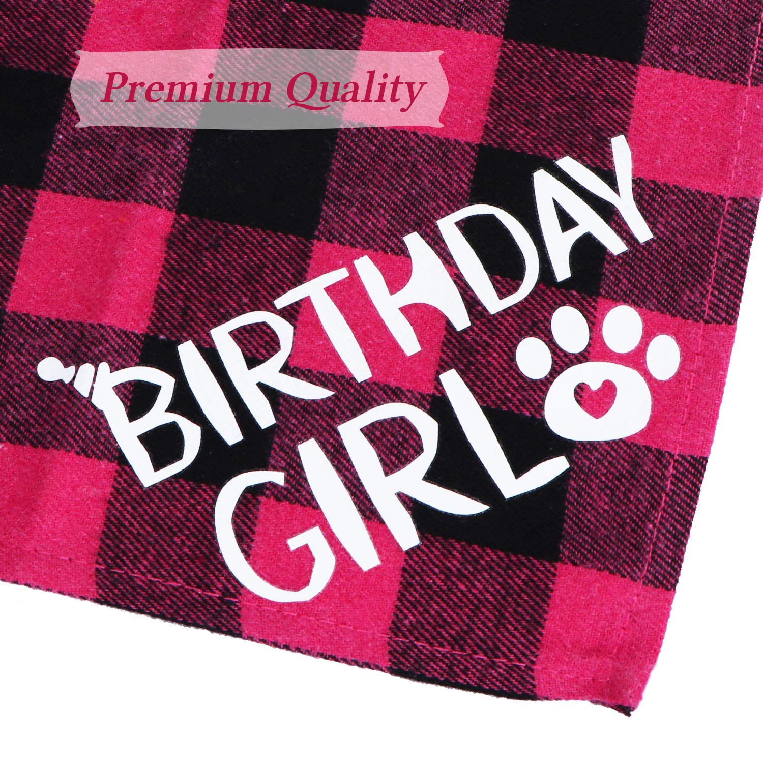 Stmk Cat Birthday Party Supplies, Cat Birthday Hat With Cat Birthday Bandana Bow Tie Collar Birthday Number Banner Cat Birthday Decorations For Cat Kitten Birthday Outfits (Pink)