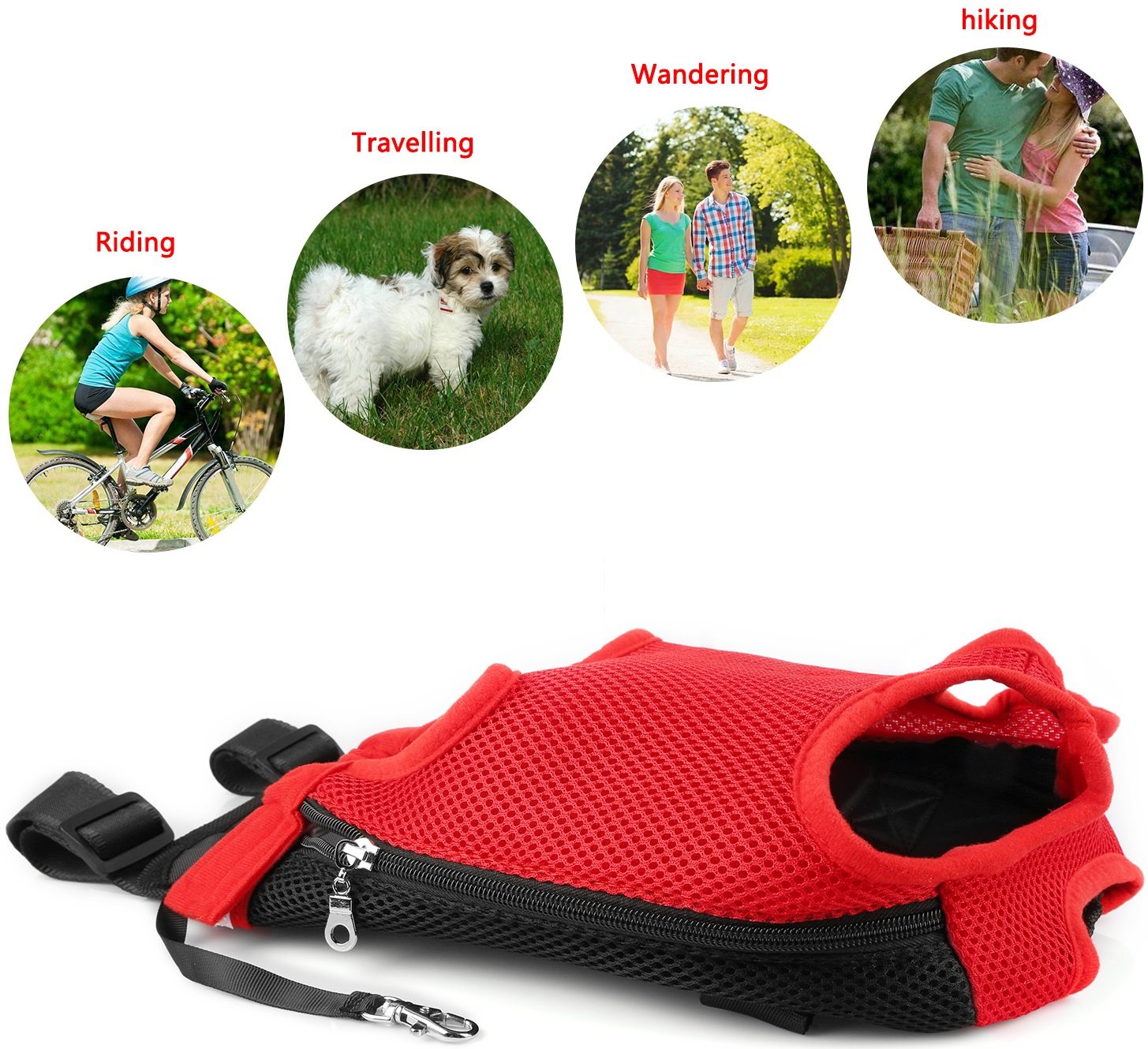 Dog Carrier Backpack Legs Out Front Pet Backpack Carrier Travel Bag Adjustable Shoulder Straps for Hiking Camping Shopping Bikin