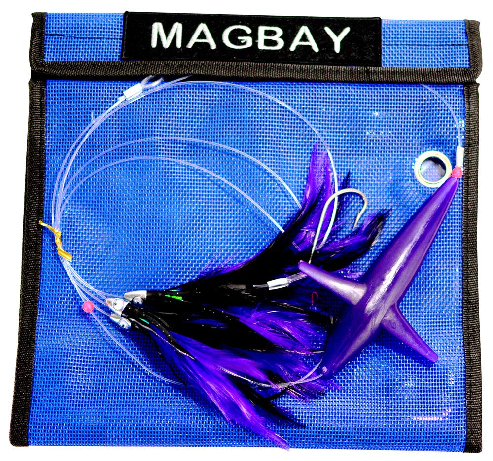 Tuna Feather Daisy Chain With Bird Teaser  Purple & Black
