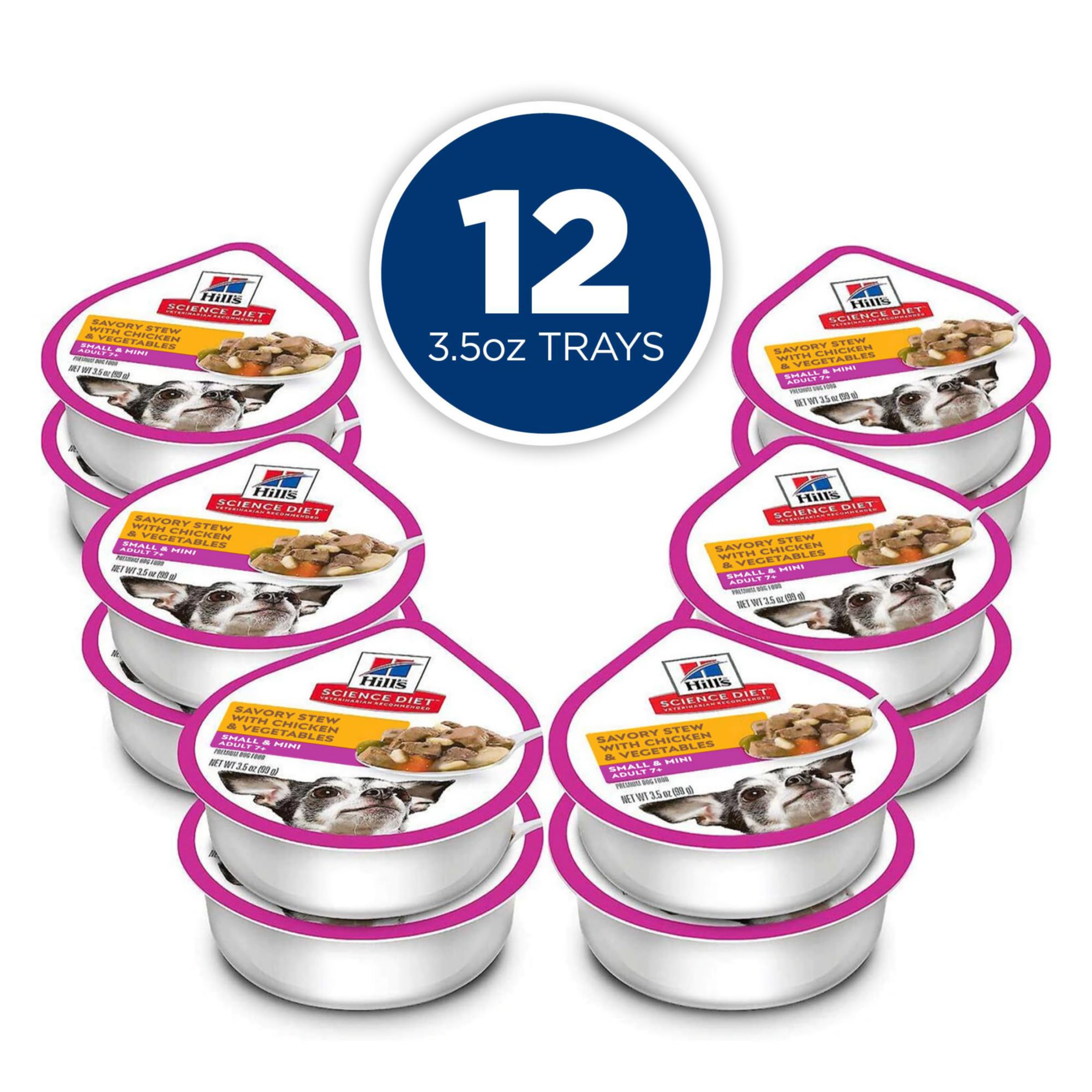 Hill s Science Diet Small & Mini, Senior Adult 7+, Small & Mini Breeds Senior Premium Nutrition, Wet Dog Food, Chicken & Vegeta