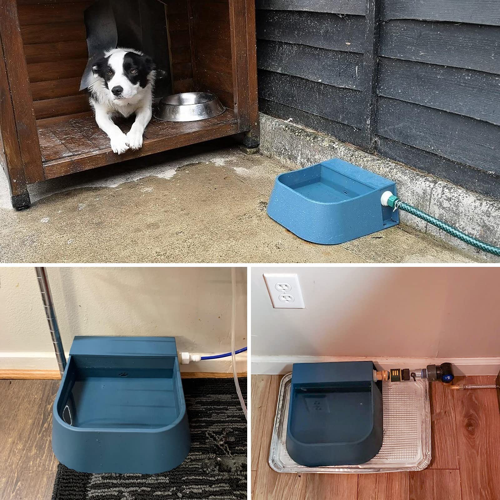 Enjoying 2L Automatic Dog Water Dispenser - Indoor/Outdoor Pet Waterer with Float Valve for Dogs, Cats & Livestock