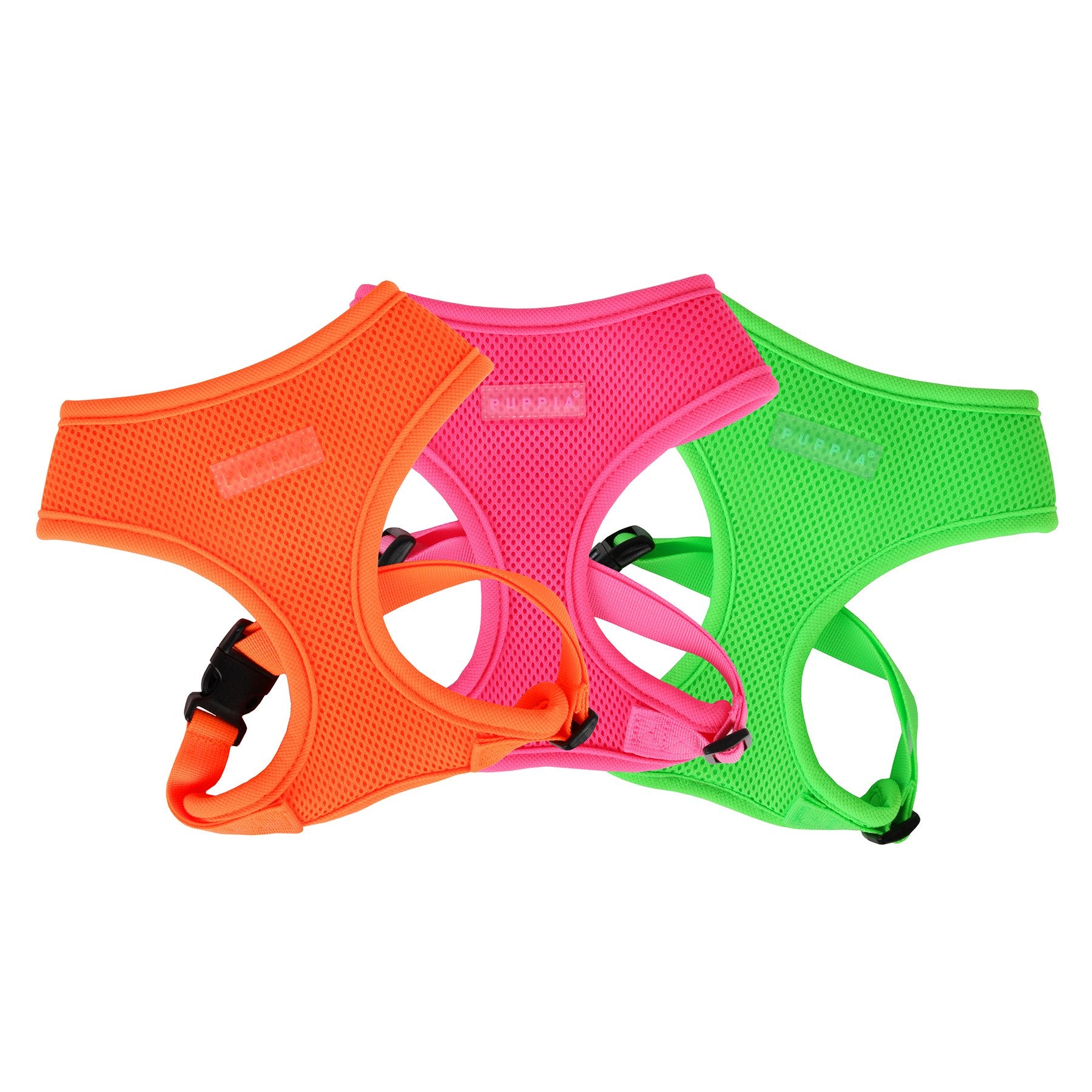 Puppia Soft Harness A - Orange - Xl Over-The-Head Soft Mesh Harness