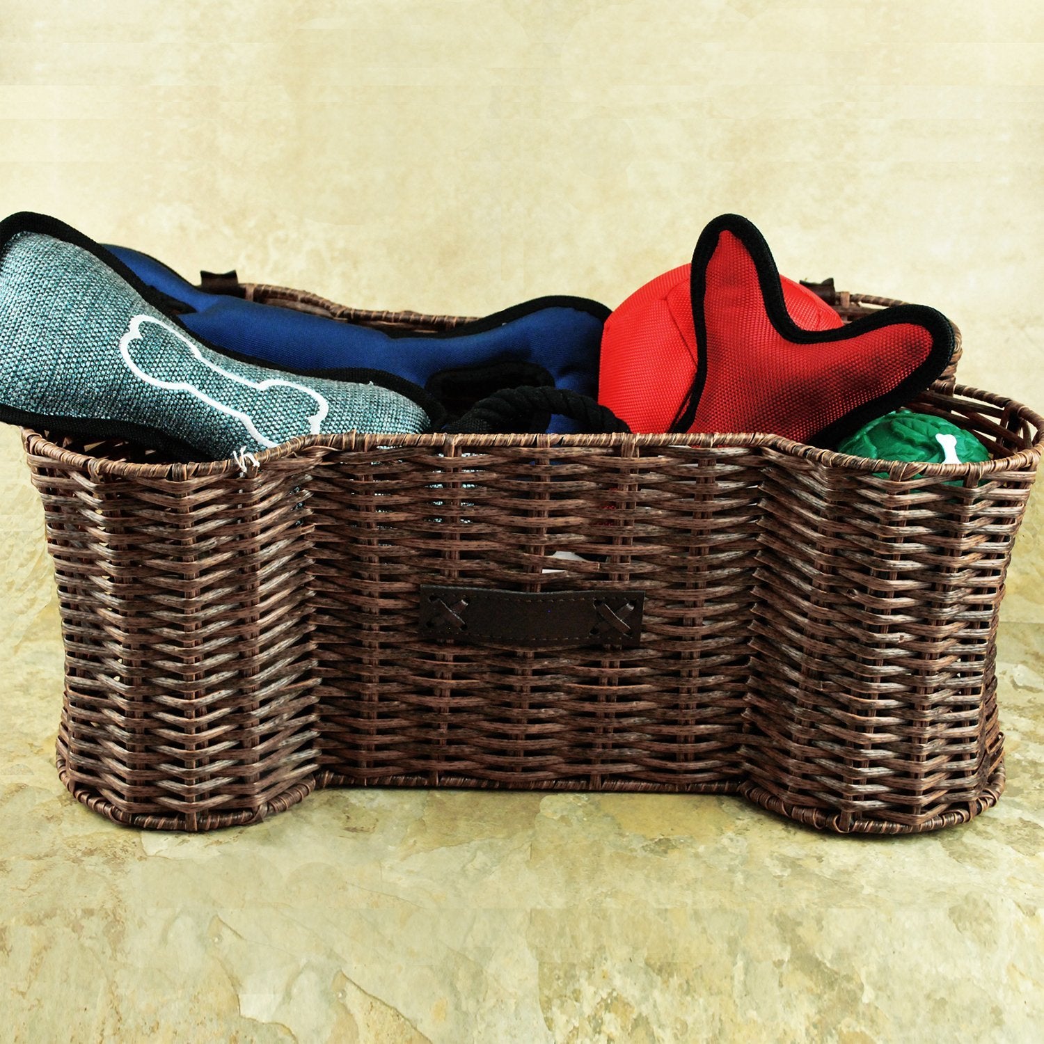 DII Bone Shape Toy Basket Medium