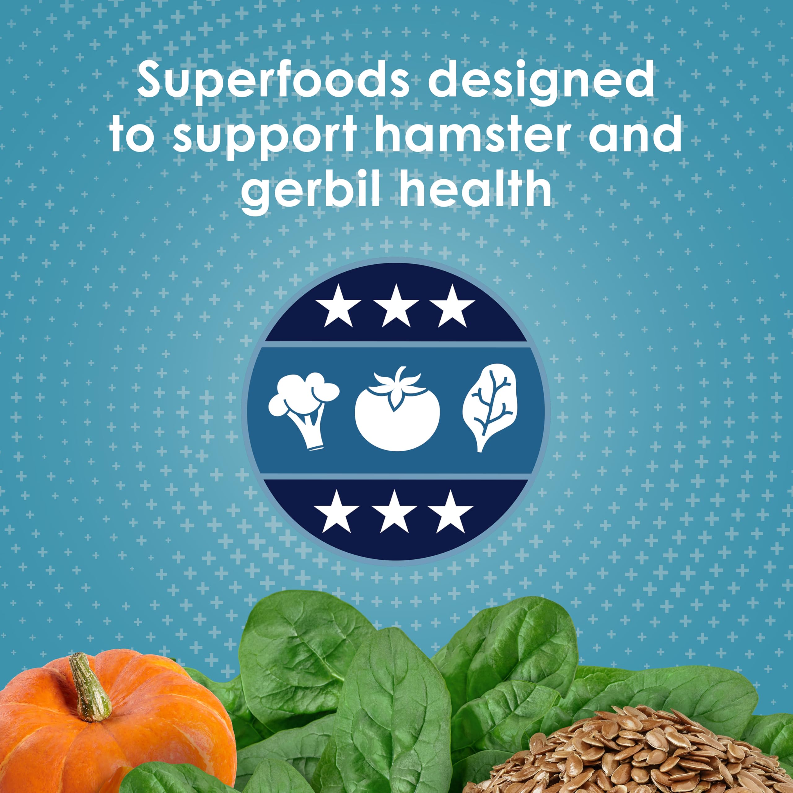 Kaytee Forti-Diet Pro Health Nourish+Protect Hamster and Gerbil Food, Comprehensive Nutrition Backed by Science, Digestive Healt