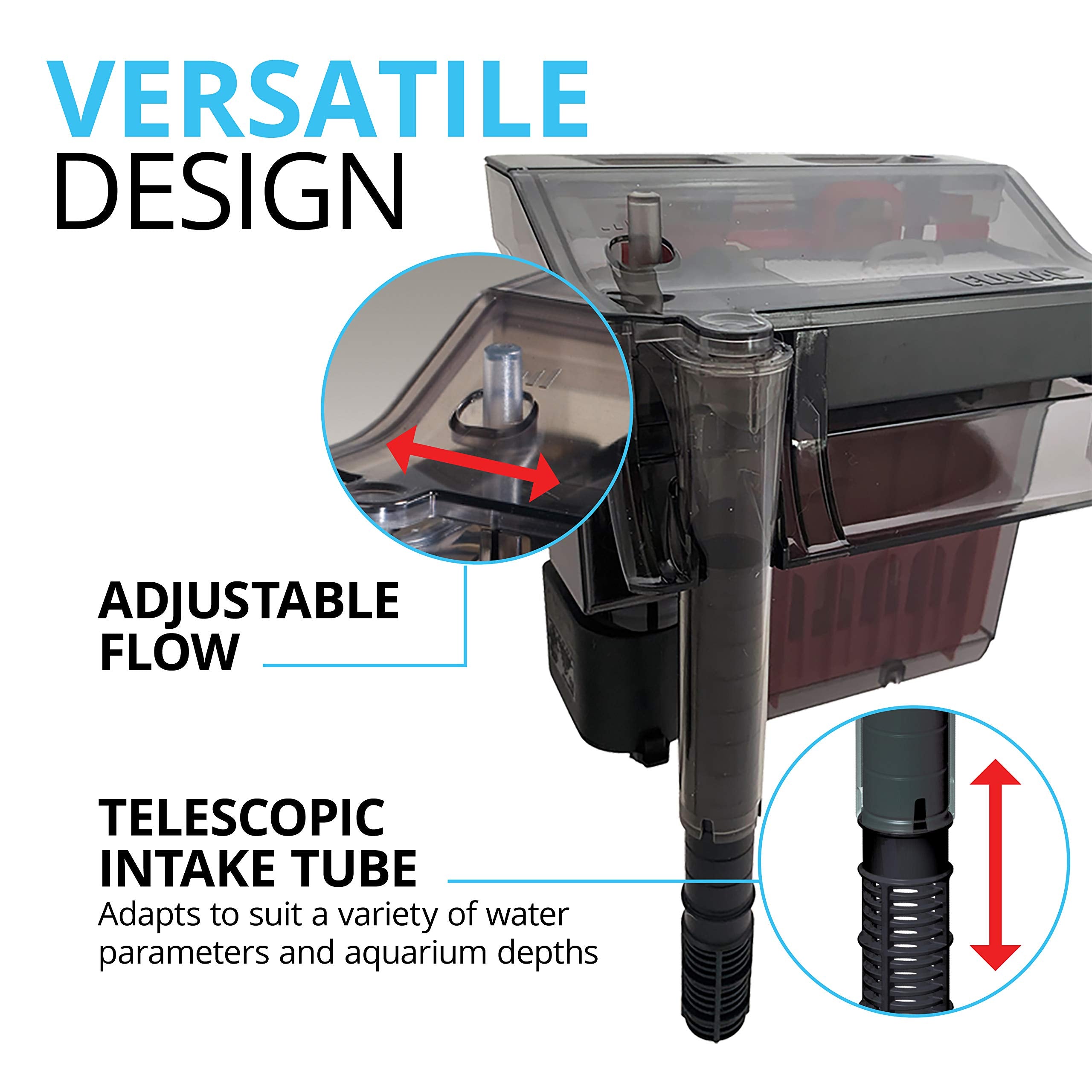 Fluval C4 Power Filter, Fish Tank Filter For Aquariums Up To 70 Gal.