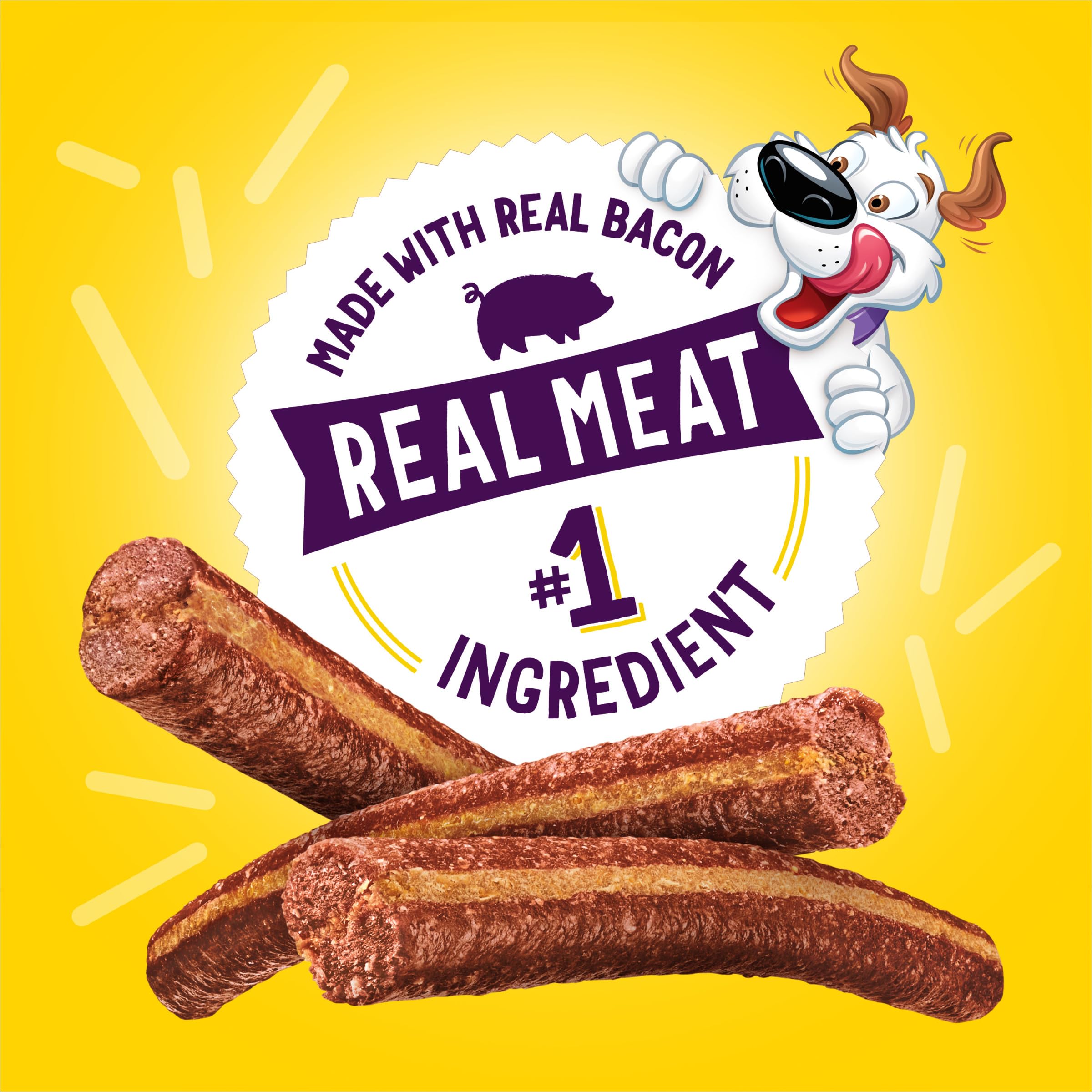 Purina Beggin  Flavor Stix with Bacon and Peanut Butter Flavor Dog Chew Stix - 40 oz. Pouch
