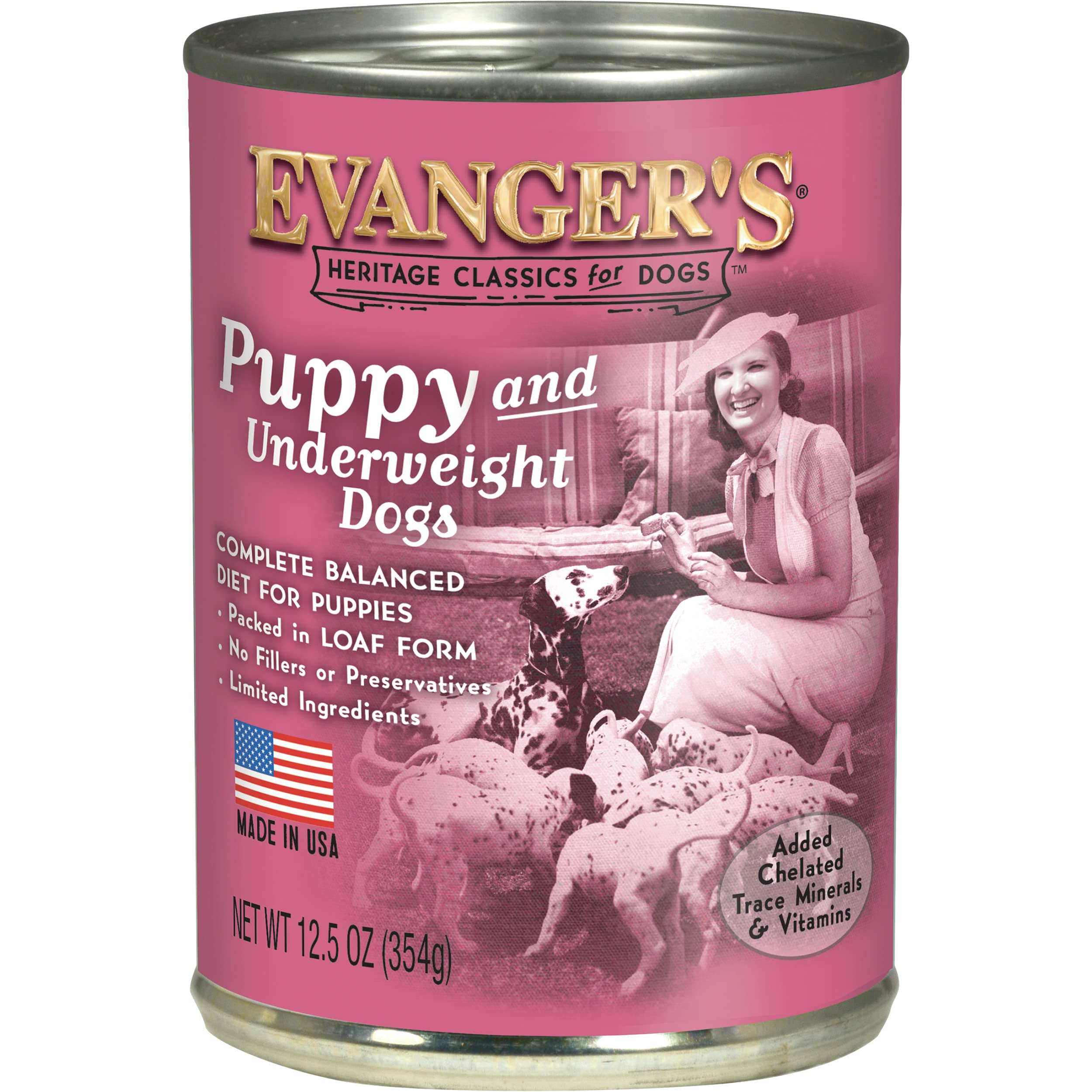 Evangers Heritage Classics Puppy Dinner for Dogs - 12, 12.5 oz Cans