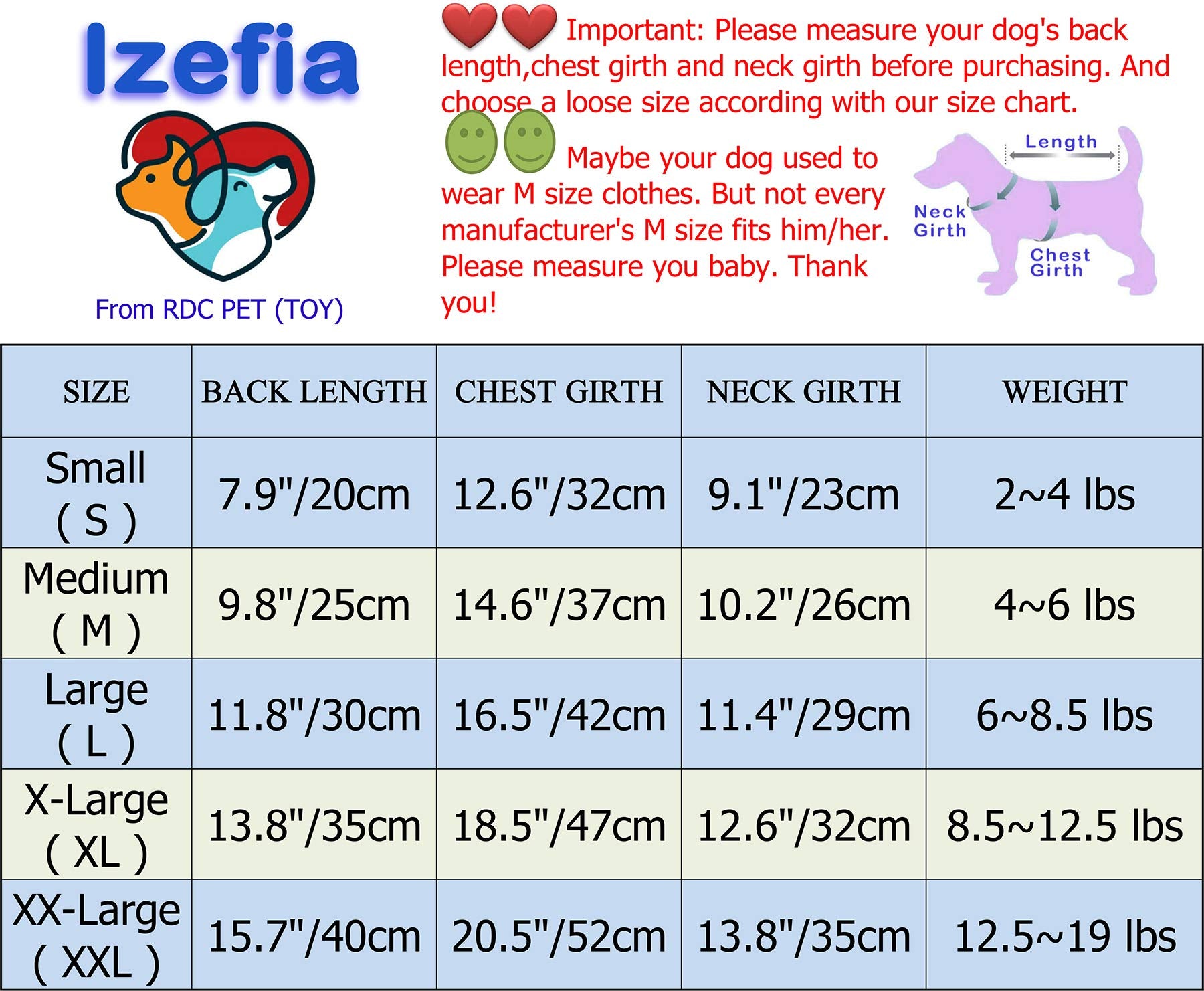 Dog Coat Rdc Pet Hoodie Cold Weather Coats Warm Dog Apparel Winter Thick Clothes Dog Cozy Jacket For Small Dog Medium Cat (M, B-Blue)