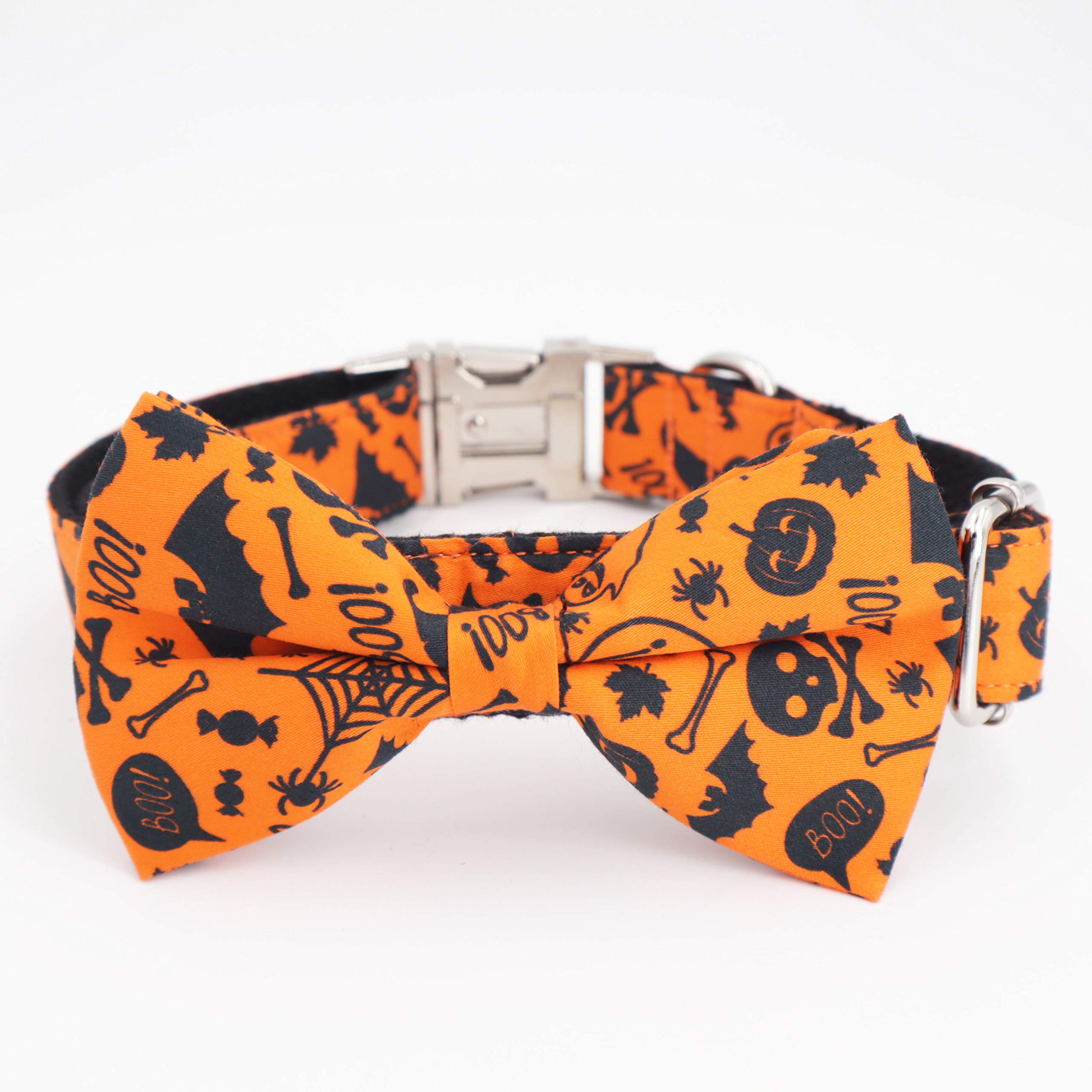 Halloween Dog Collar Dog Bowtie Dog Accessory Halloween Dog Costume for Halloween Party (S)