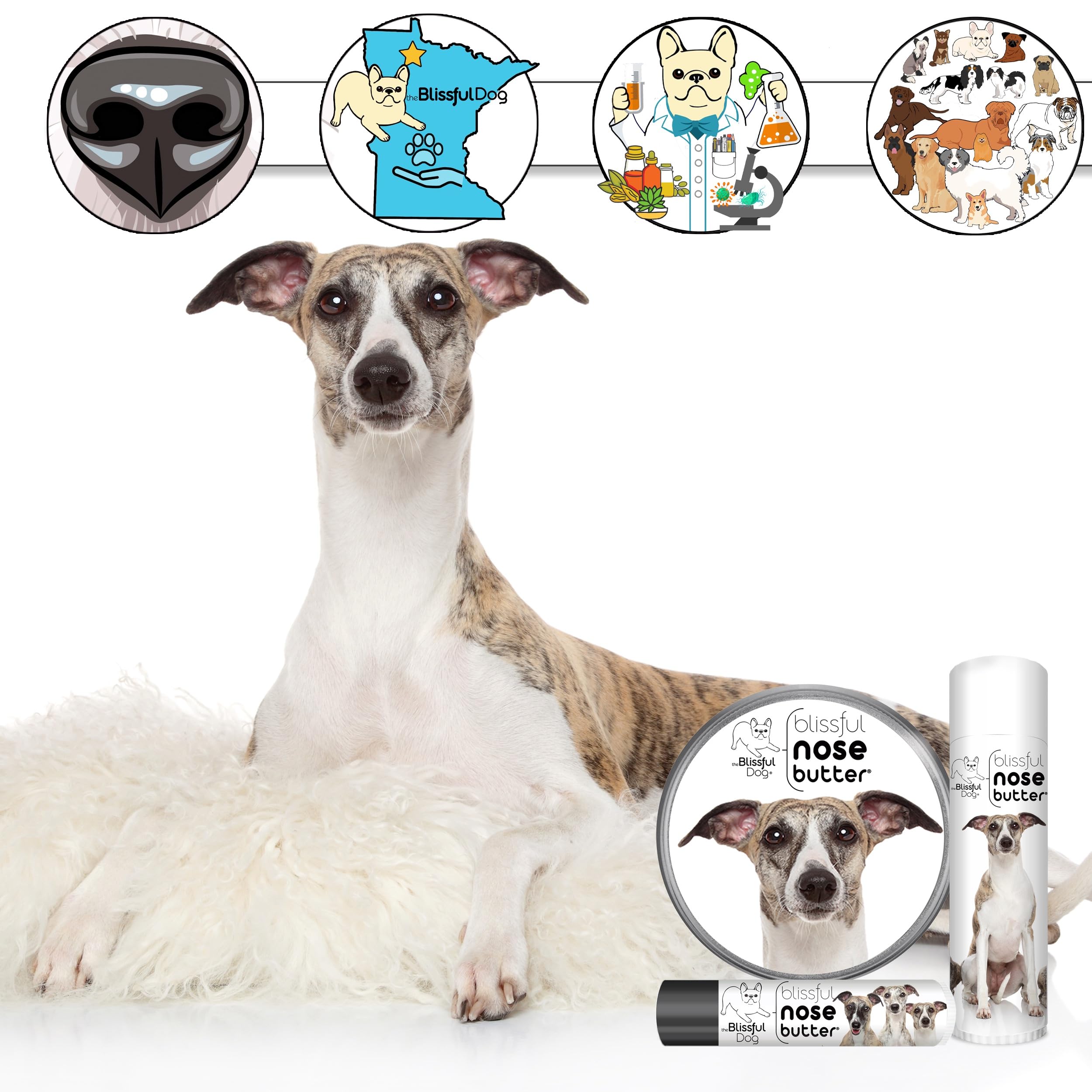 The Blissful Dog Whippet Unscented Butter, 4-Ounce