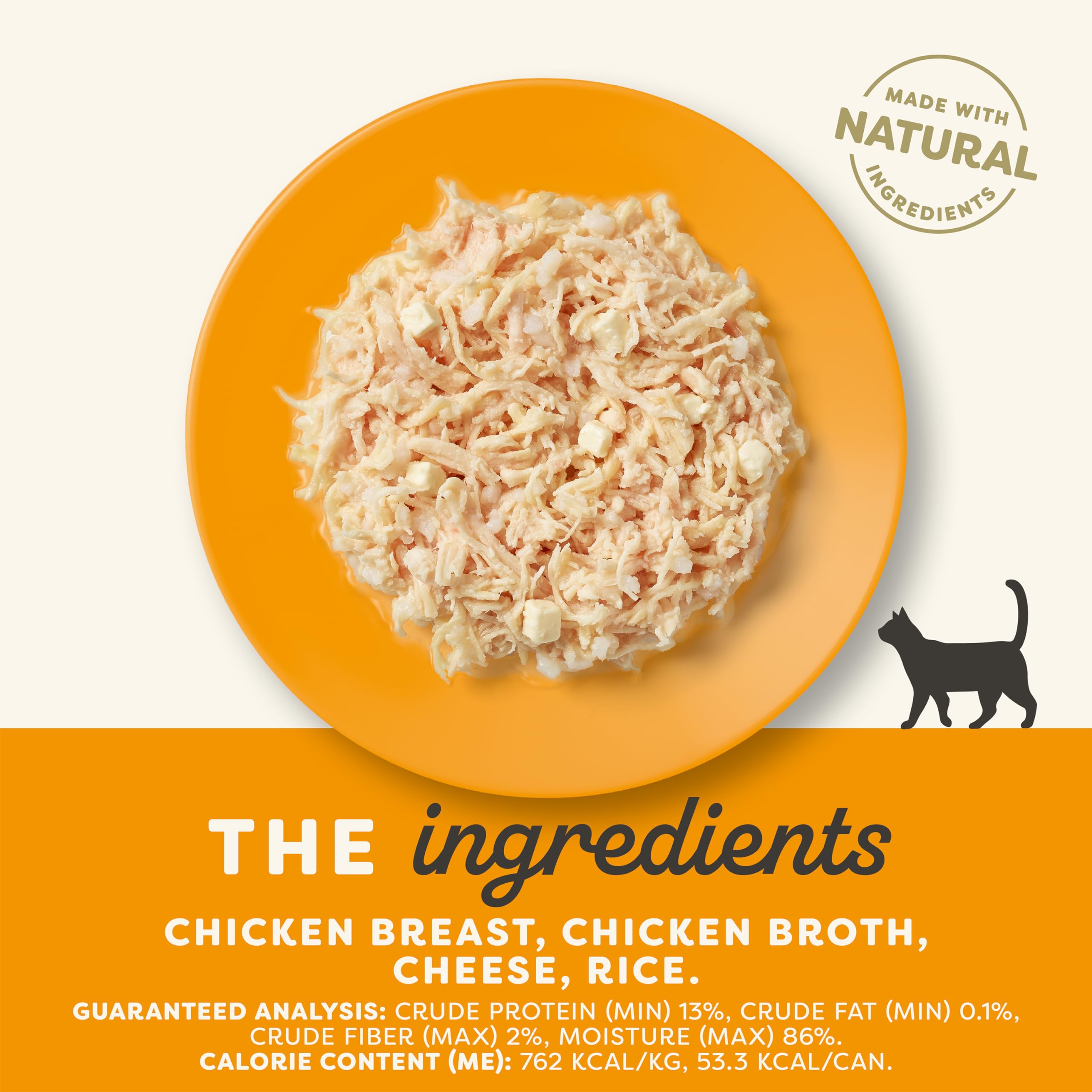 Applaws Wet Cat Food, Limited Ingredient, Chicken Breast with Cheese, 24 Pack, 2.47oz Cans