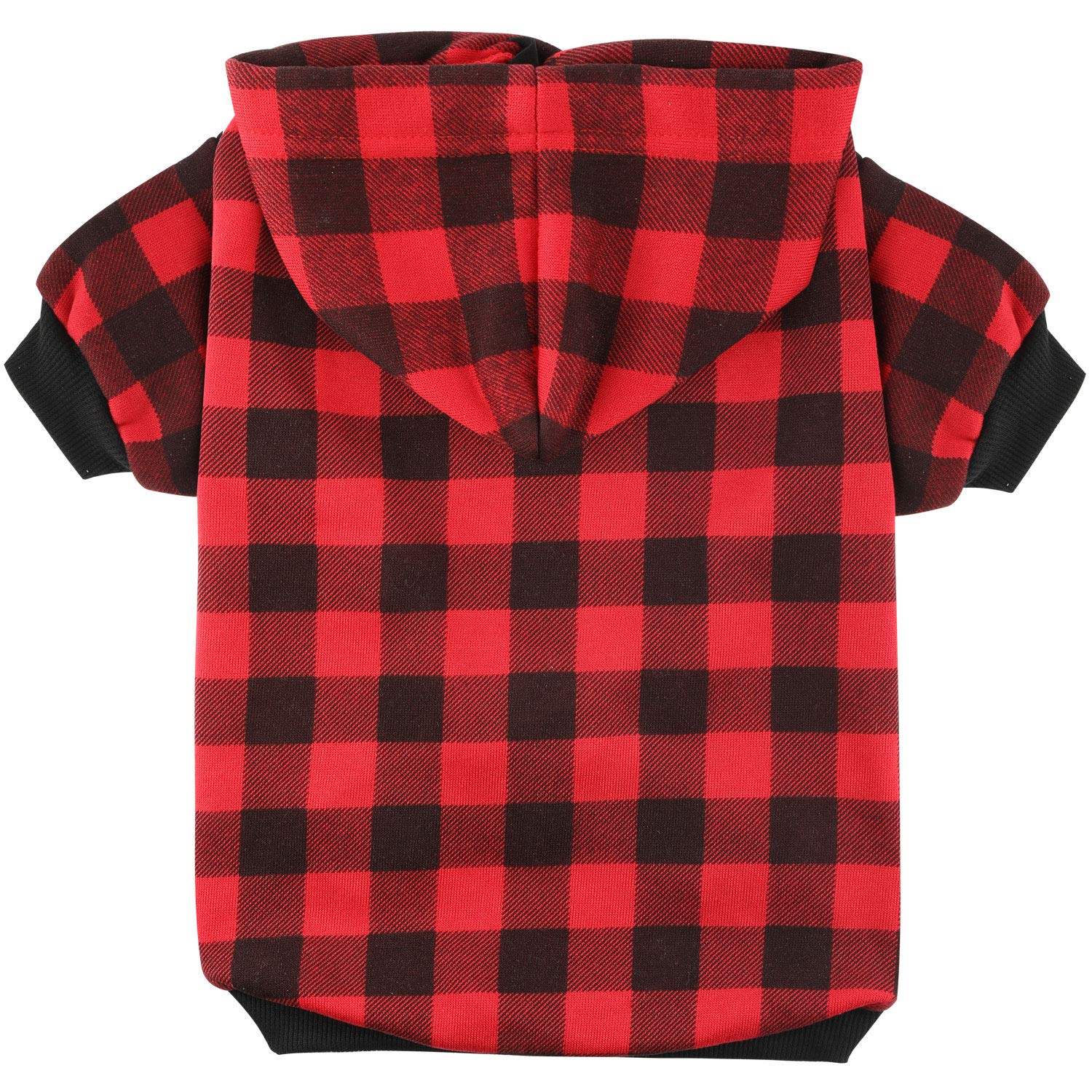 Plaid Dog Hoodie Sweatshirt Sweater For Extra Small Dogs Cat Puppy Clothes Coat Warm And Soft(Xs)