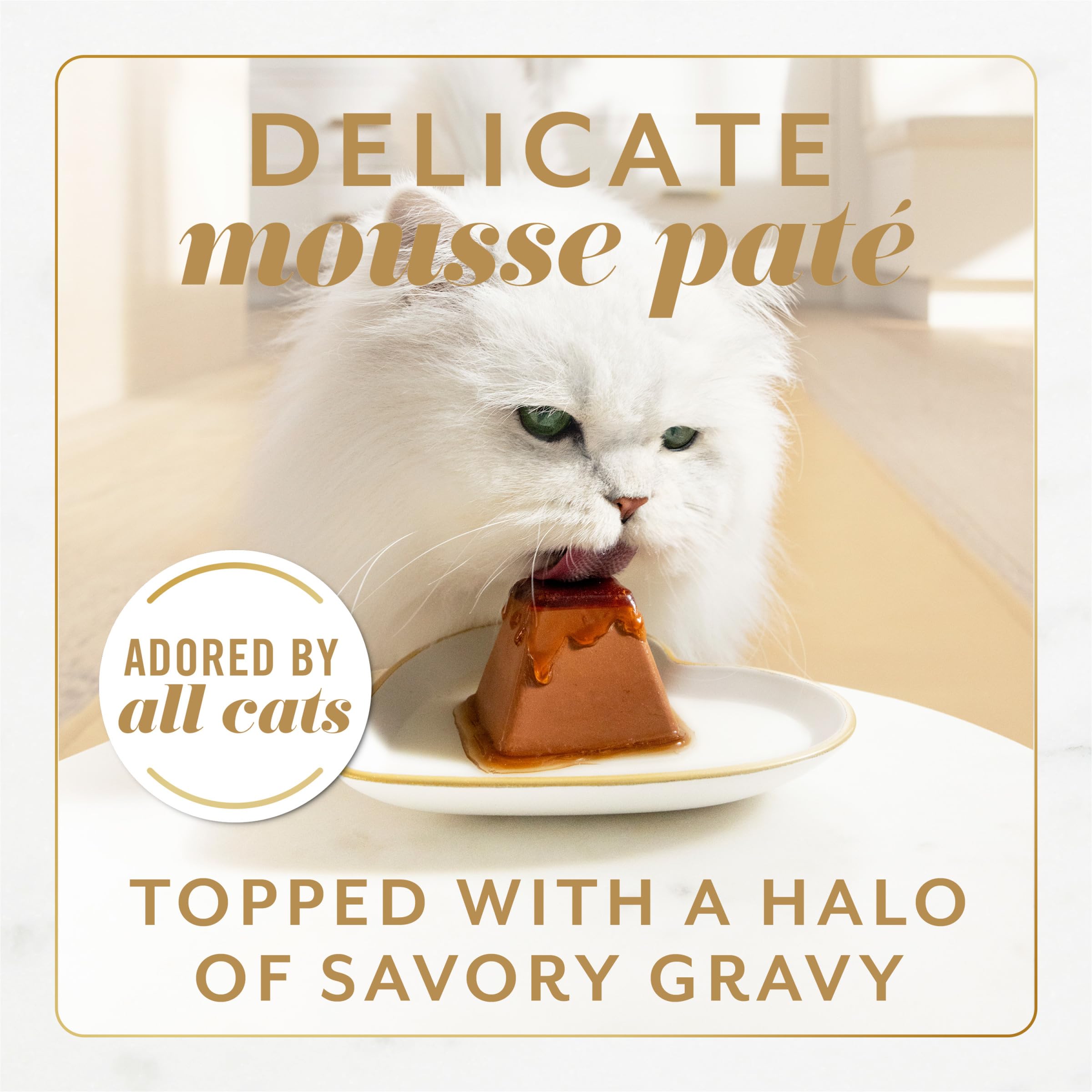 Fancy Feast Gems Pate Cat Food Mousse Chicken or Beef and a Halo of Savory Gravy Wet Cat Food Variety Pack - (1) 8 ct. Boxes - 8