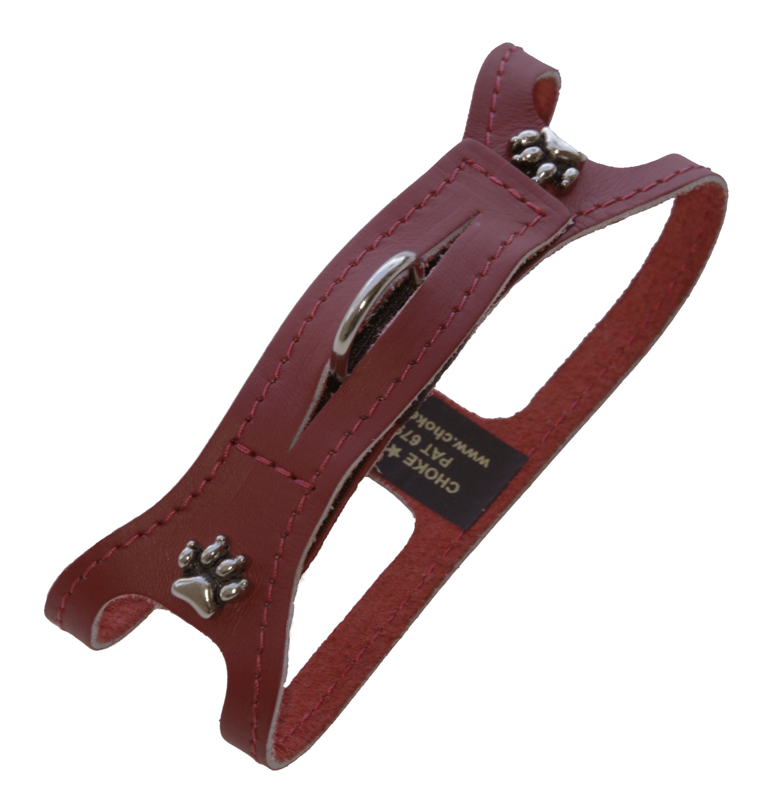 Chokefree Pet Shoulder Collar, 16-Inch, Non Metallic Red
