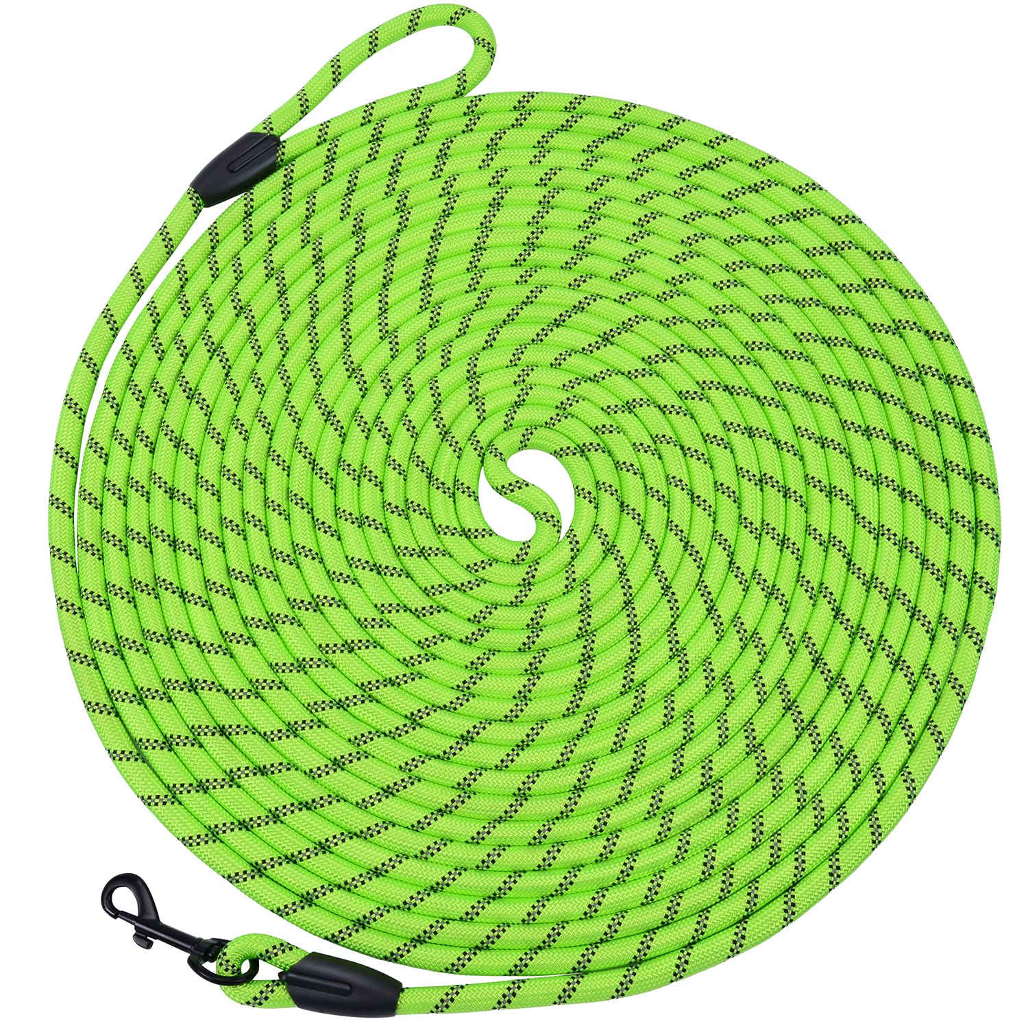 Long Dog Leash For Training 20Ft-Reflective Nylon Rope With Swivel Hook-Recall Agility Lead For Large Small Medium Dogs Outside 