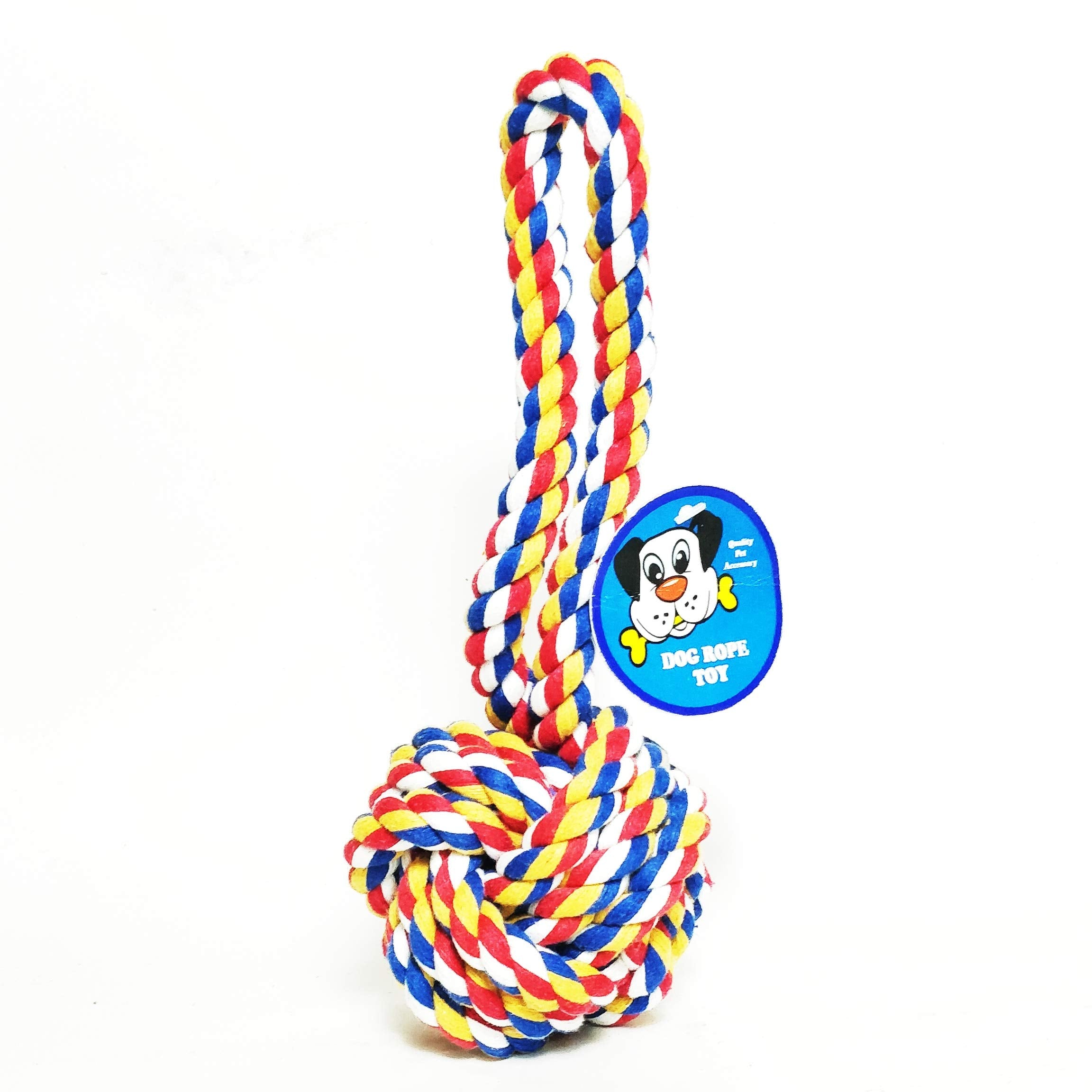 Petlicious & More Cotton Chew Ball Dog Rope Puppy Rope Toys Teething Toy For Dogs(Colour May Vary)