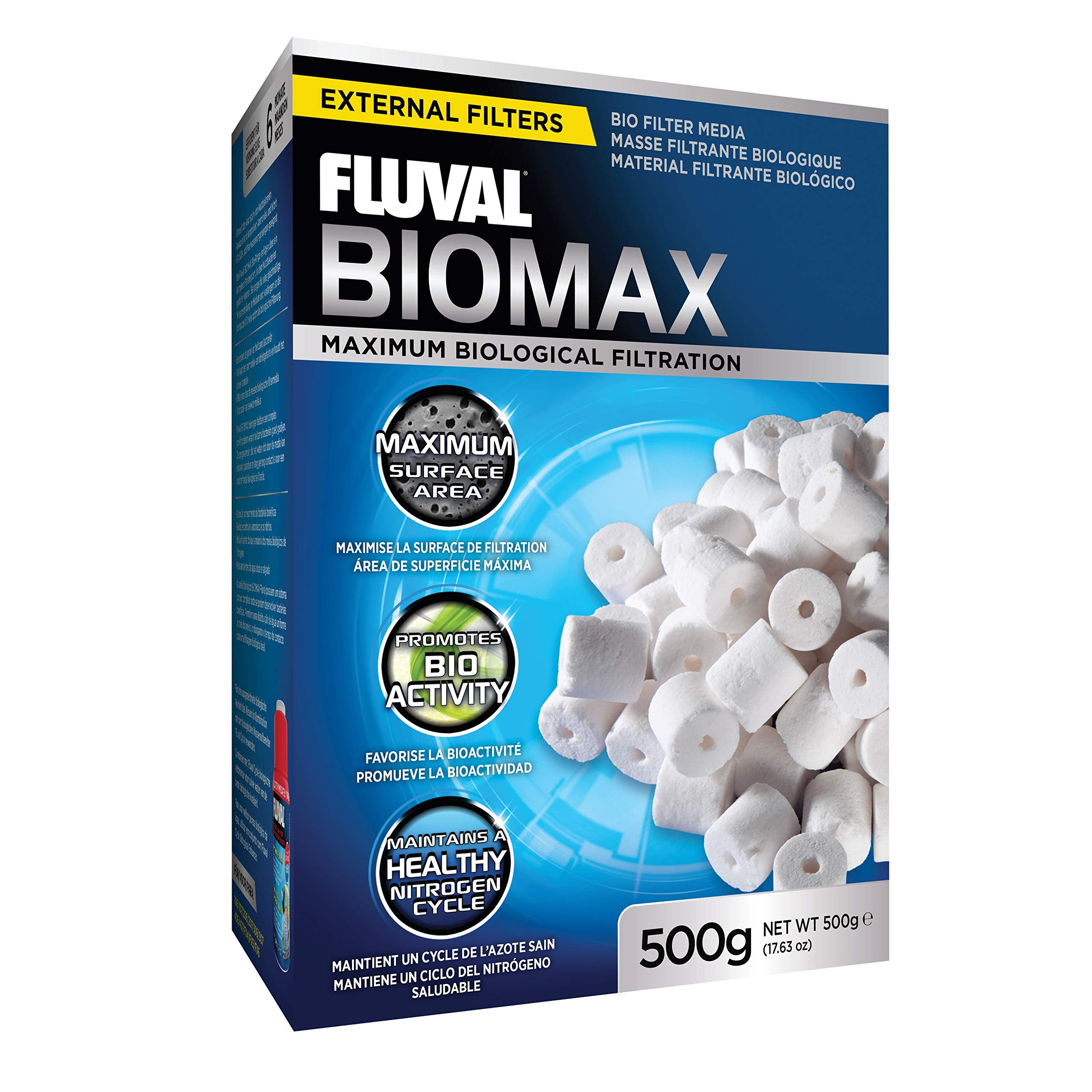 Fluval Biomax Biological Material Remover, 500 G - Biological Filter Media For Aquariums