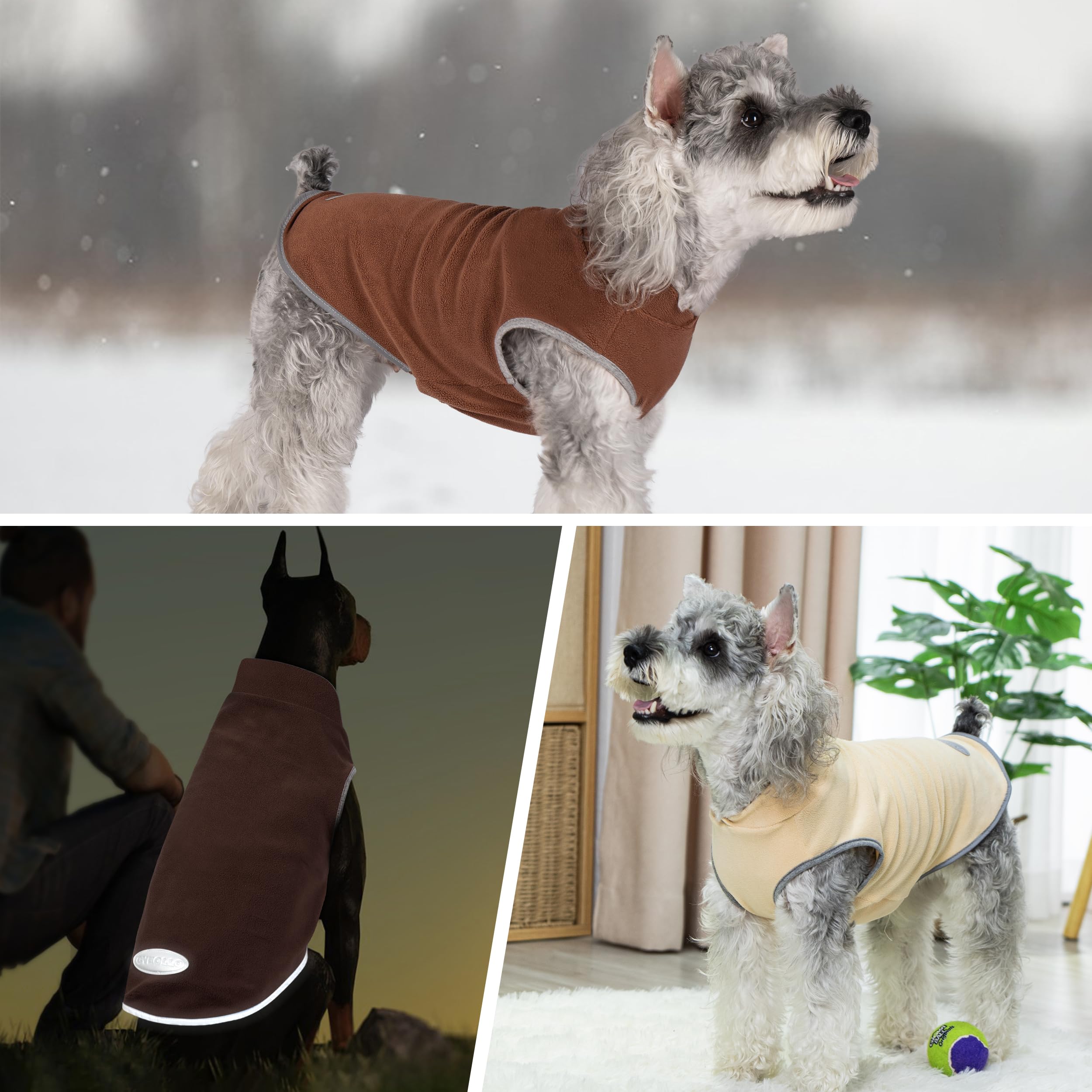 Cyeollo 3Xl Dog Sweaters For Large Dogs Male Female, Pullover Reflective Dog Jacket Sweatshirt Fall Winter Sweaters Warm Pet Clo
