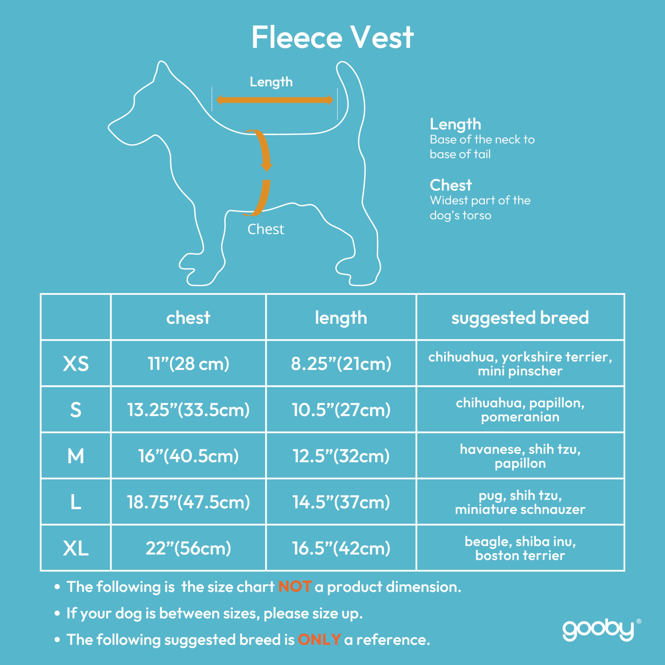 Gooby Fleece Vest Dog Sweater - Blue, Medium - Warm Pullover Fleece Dog Jacket With O-Ring Leash - Winter Small Dog Sweater Coat