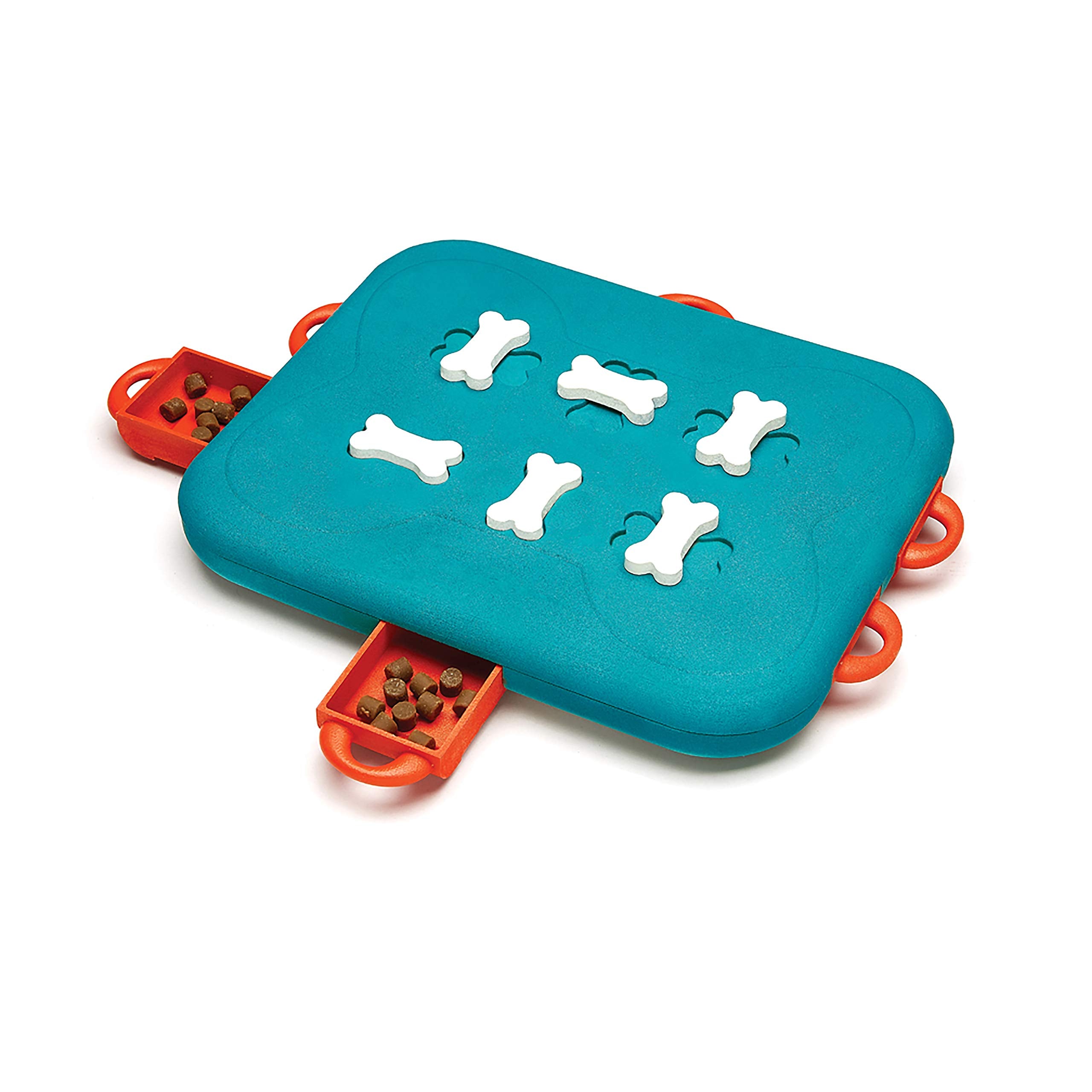 Outward Hound by Nina Ottosson Dog Casino Treat Puzzle Enrichment Toy, Level 3 Advanced, Turquoise