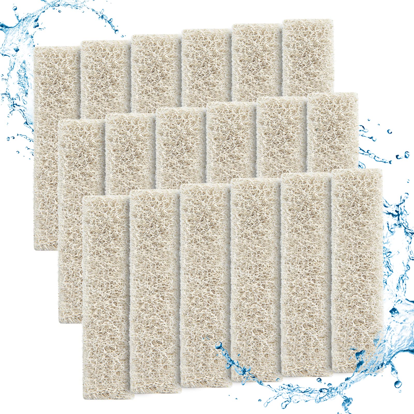 Hitauing 18 Count Ammonia Reducer Filter Pads For Aqueon Quietflow Led Pro Model 10, Specialty Filter Pads For Aqueon Quietflow 