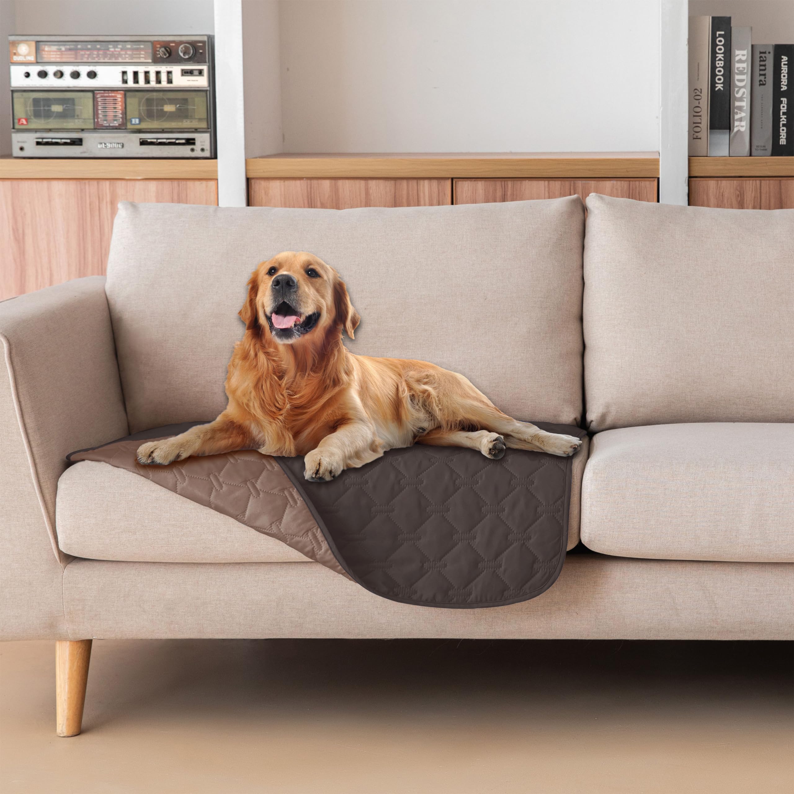 Gogobunny 100% Double Sided Waterproof Dog Blanket Soft Pet Bed Cover Reversible Protect Furniture Couch Sofa Car For Puppy Dog 