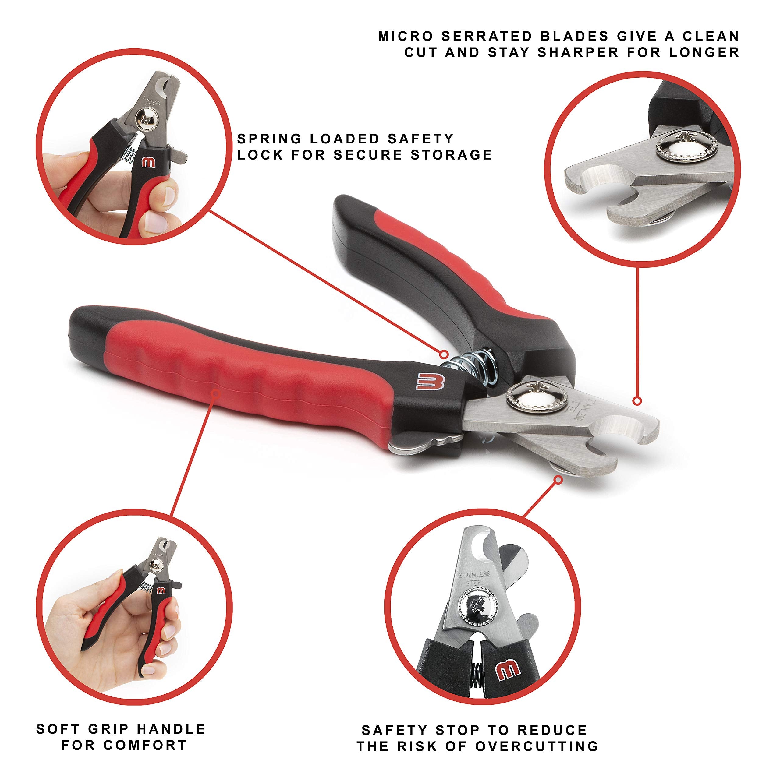 Mikki Dog, Cat Claw And Nail Clipper, Trim, Scissor For Grooming - For Small Pet Breeds - Small