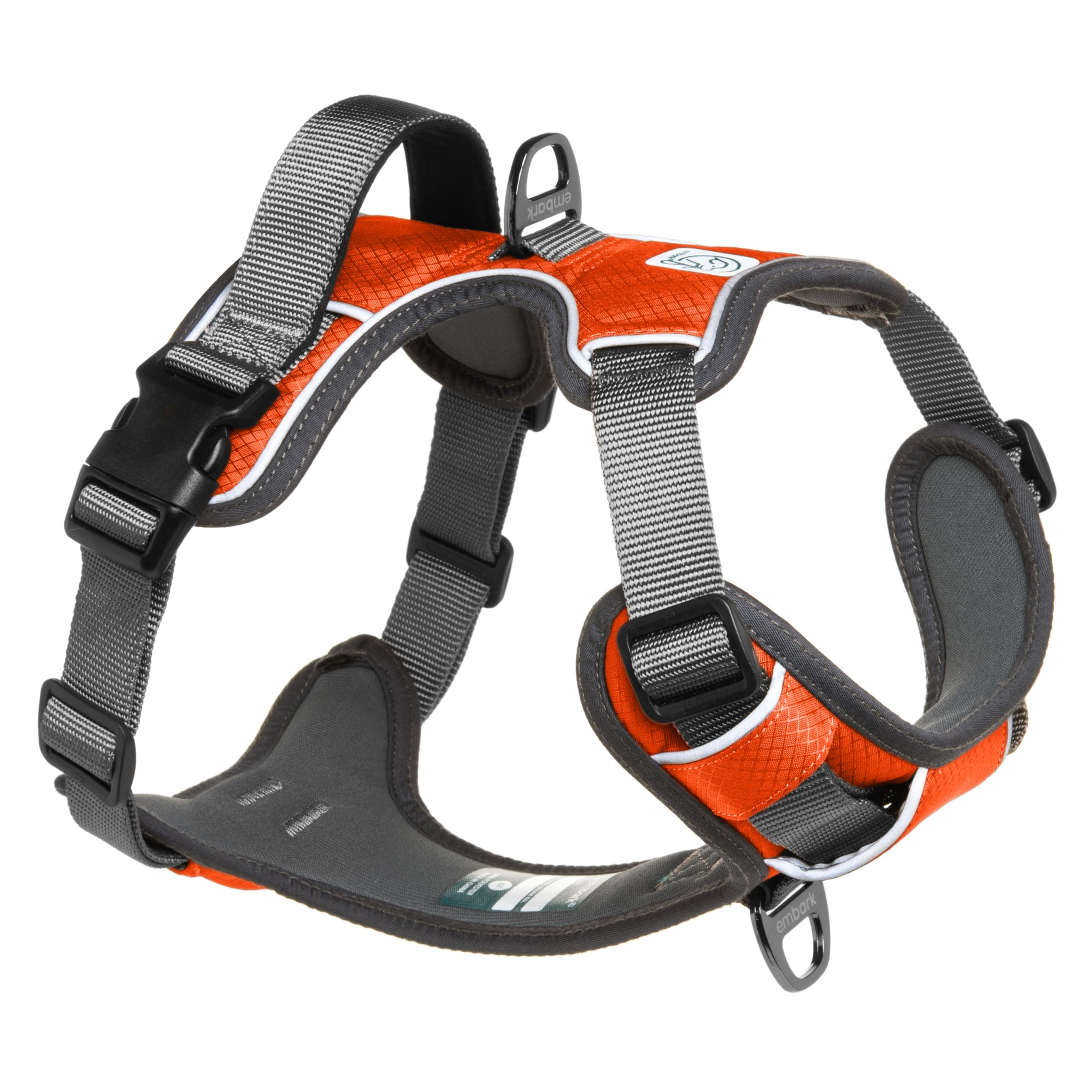 Embark Adventure Dog Harness, No Pull Dog Harness With 2 Leash Clips, Dog Harness For Medium Dogs No Pull. Front & Back With Con