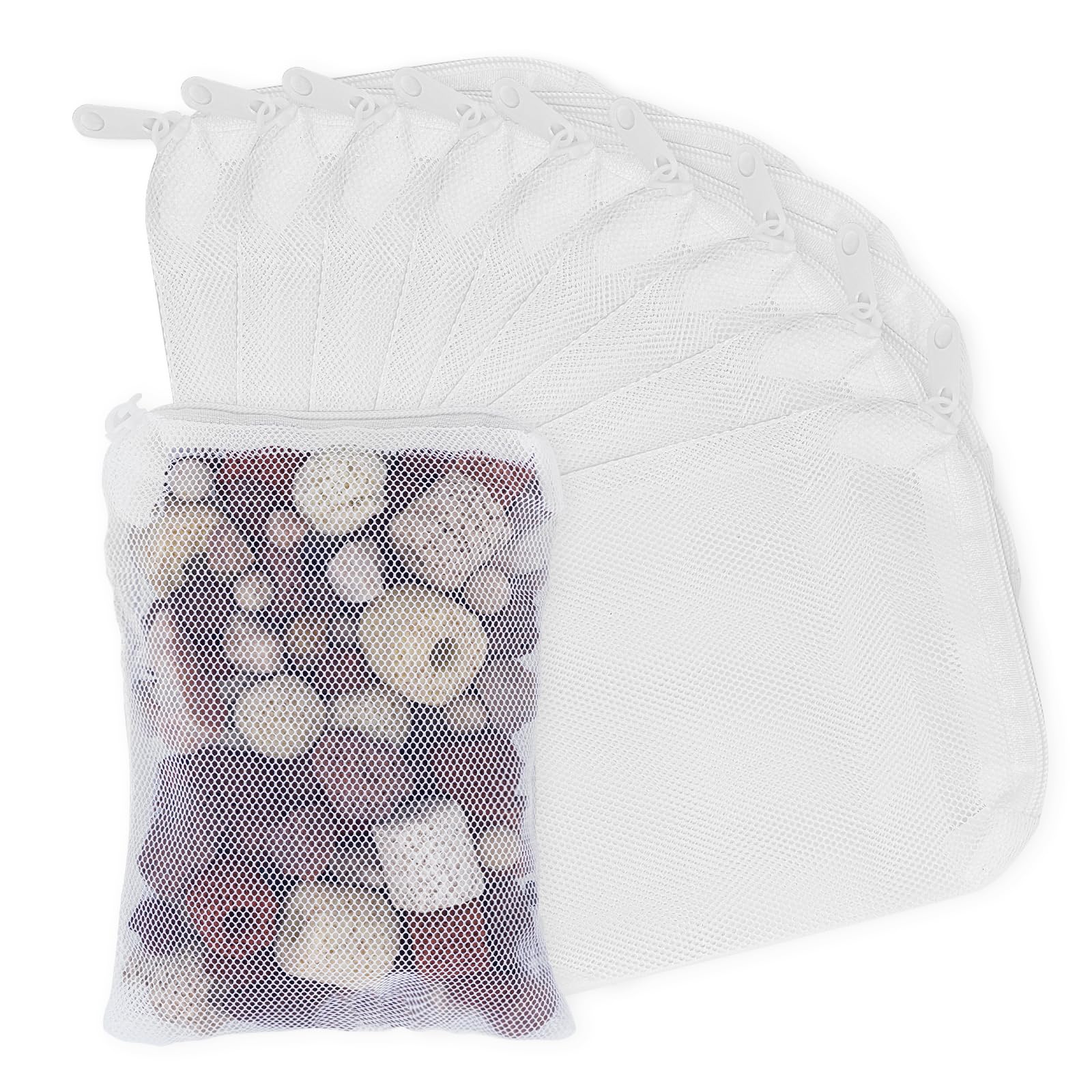 Myfatboss Aquarium Filter Media Bags For Aquarium With Zipper, Fine Mesh Bag Reusable Strong Polyester For Activated Carbon, Bio