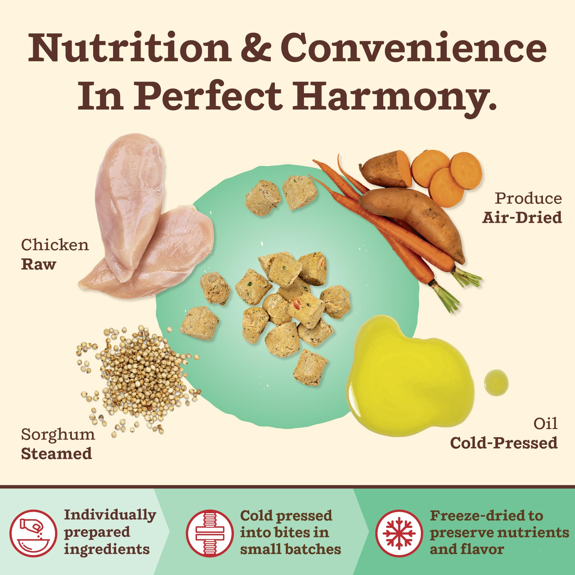 Primal Kibble in The Raw, Freeze Dried Dog Food, Chicken, Scoop & Serve, Made with Raw Protein, Whole Ingredient Nutrition, Craf