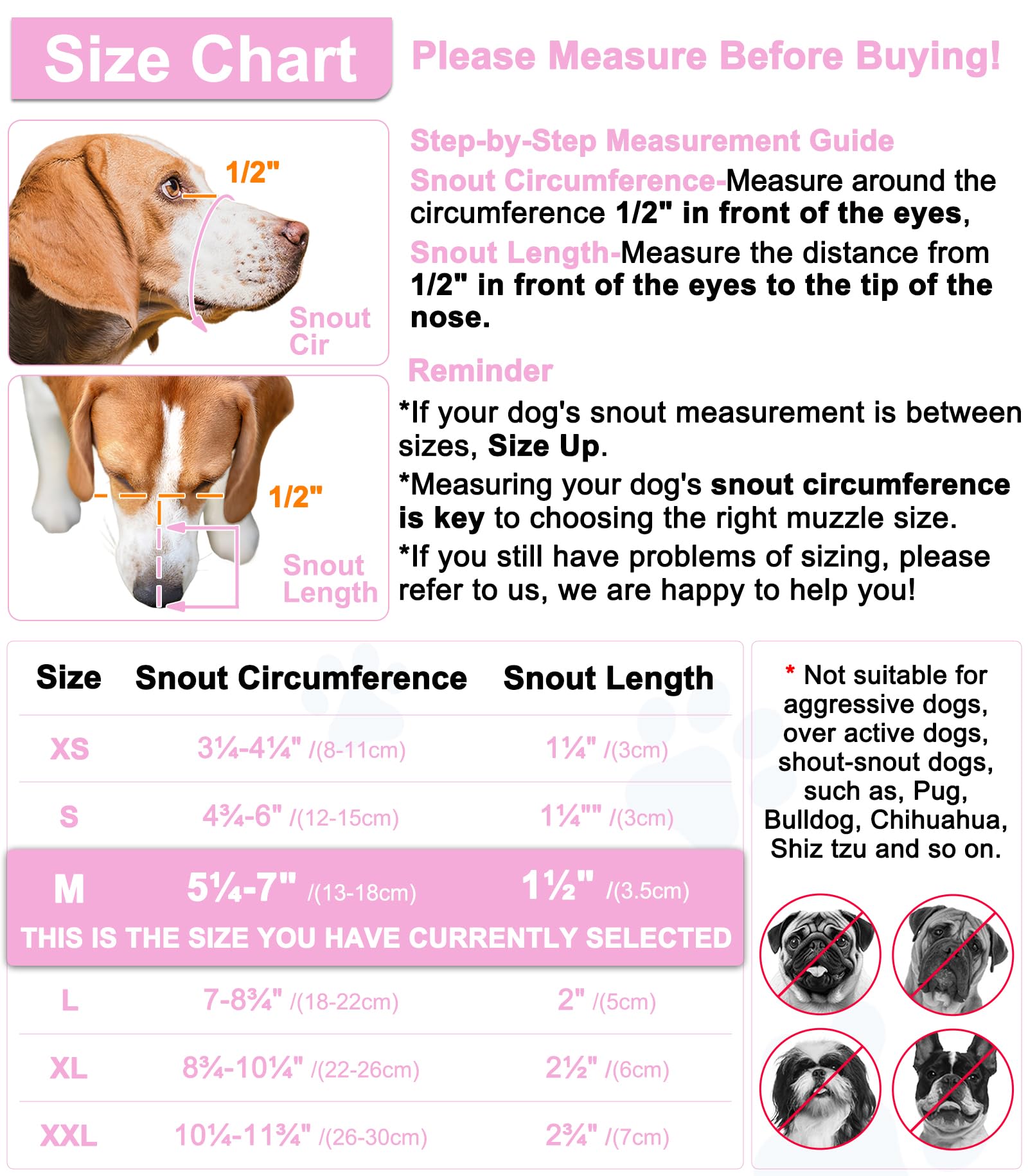 Luckypaw Dog Muzzle, Mesh Muzzle For Small Medium Dogs, Soft Mouth Cover To Prevent Biting Chewing, Drinkable Breathable Adjusta