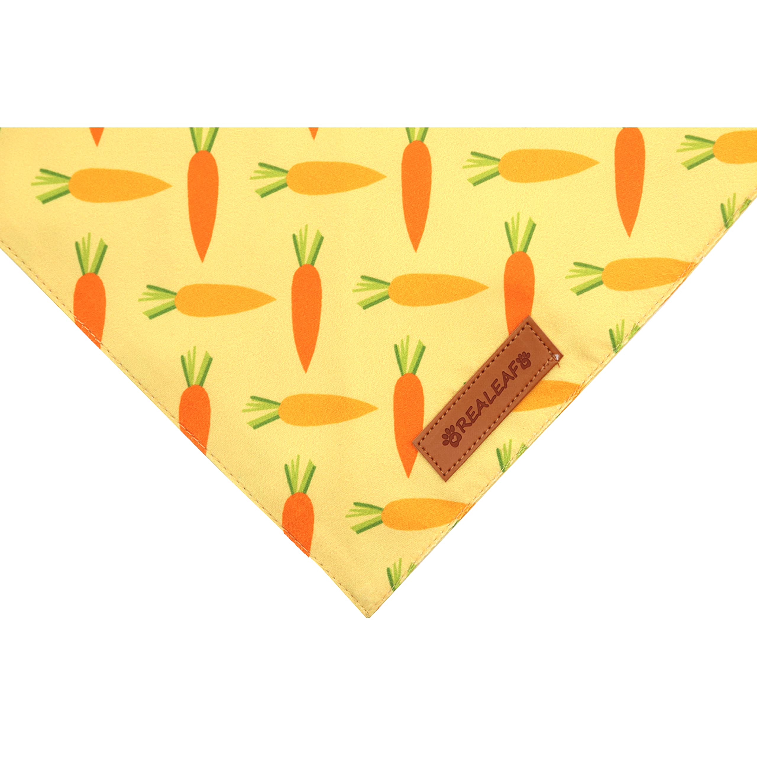 Realeaf Easter Bandanas 2 Pack, Triangle Reversible For Boy And Girl, Premium Durable Fabric, Multiple Sizes Offered Pet Scarf F