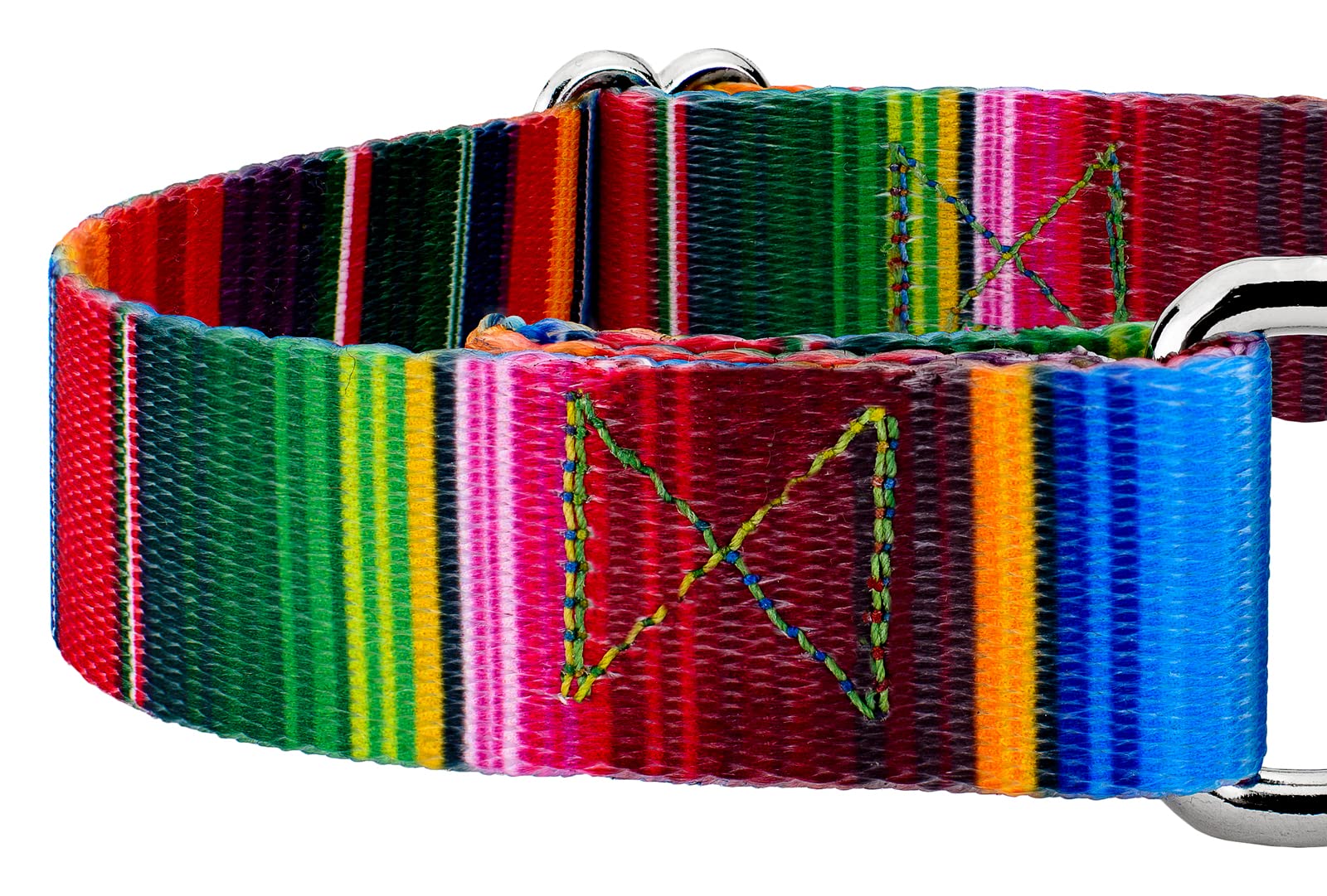 Country Brook Petz - Serape Martingale Dog Collar - Country And Western Collection Featuring Rustic Designs (1 Inch, Medium)