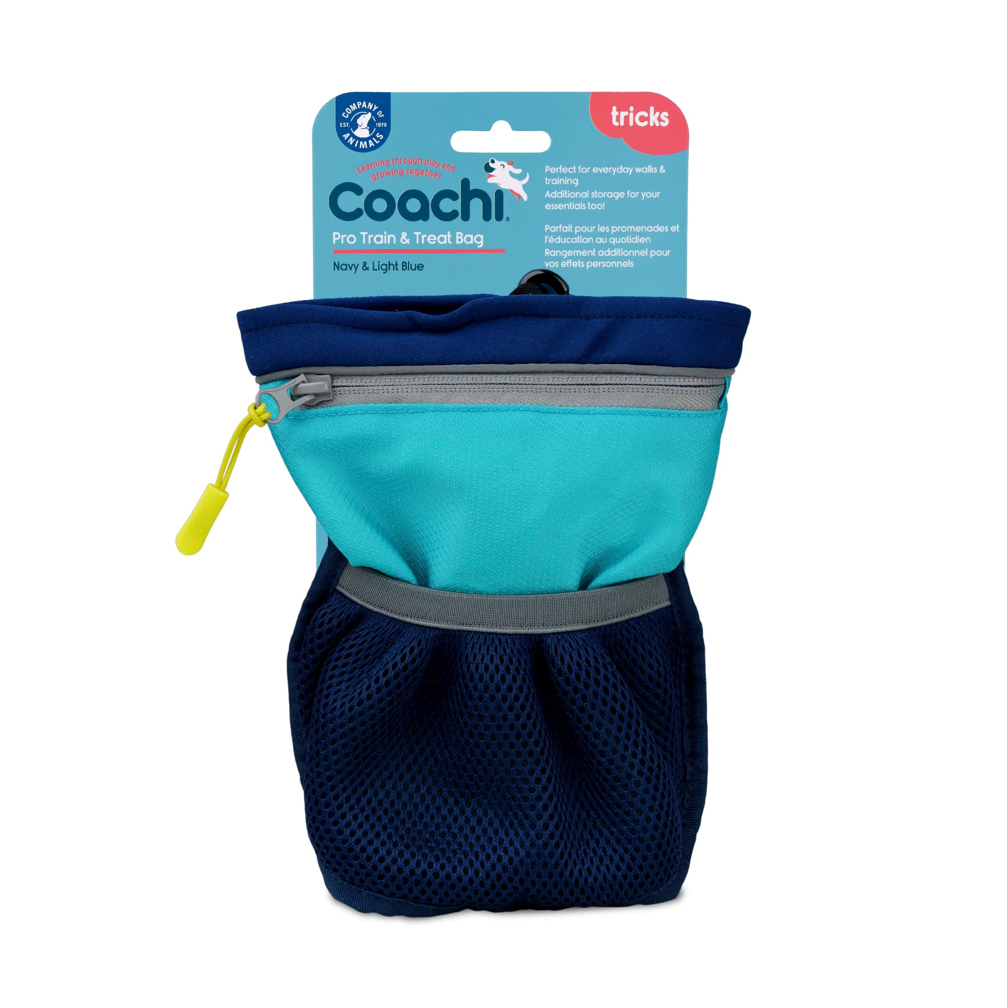 Coachi Pro Train & Treat Bag, Pouch. Dog Trainers and Professional Walkers, Extra Large Storage, Secure Attachment Options, Zipp