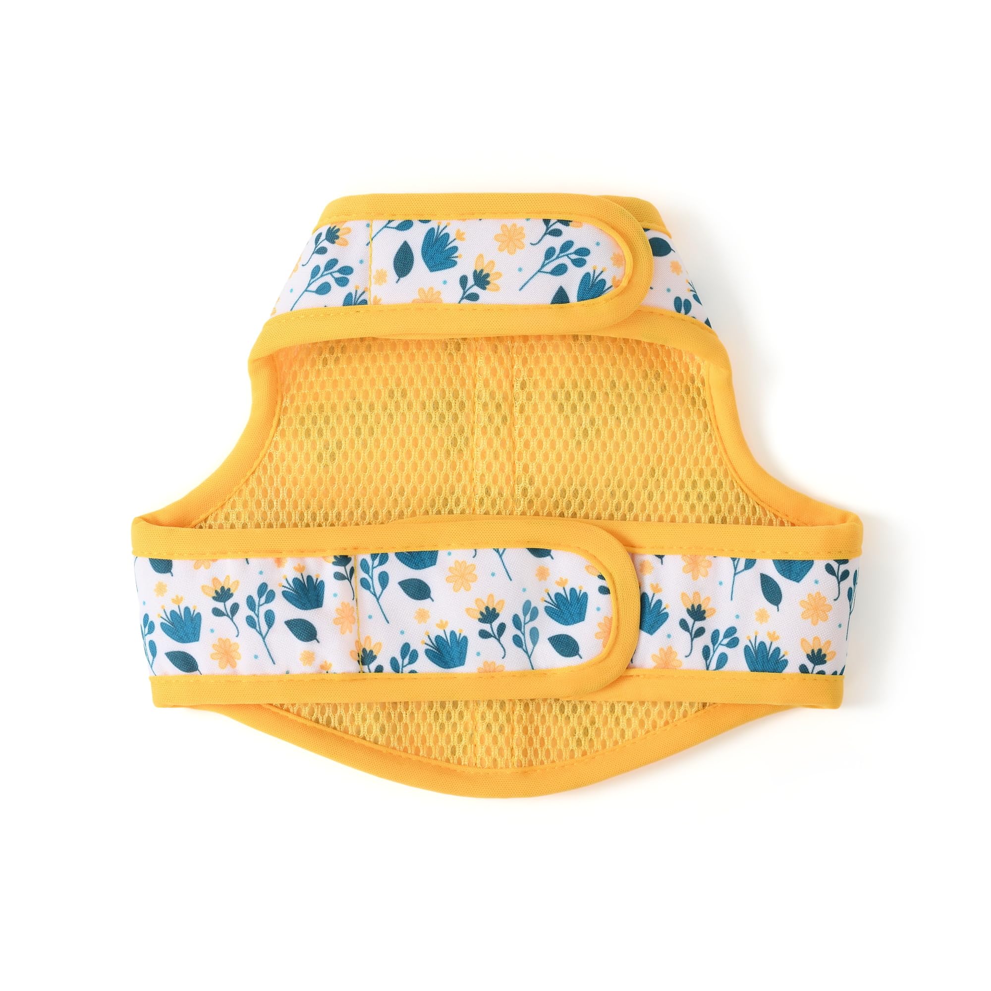 Mile High Life Dog Harness, Air Mesh Floral Vest Harness For 20 Lbs Small Dogs & Cats, Easy Get On Adjustable Easy Closures Both