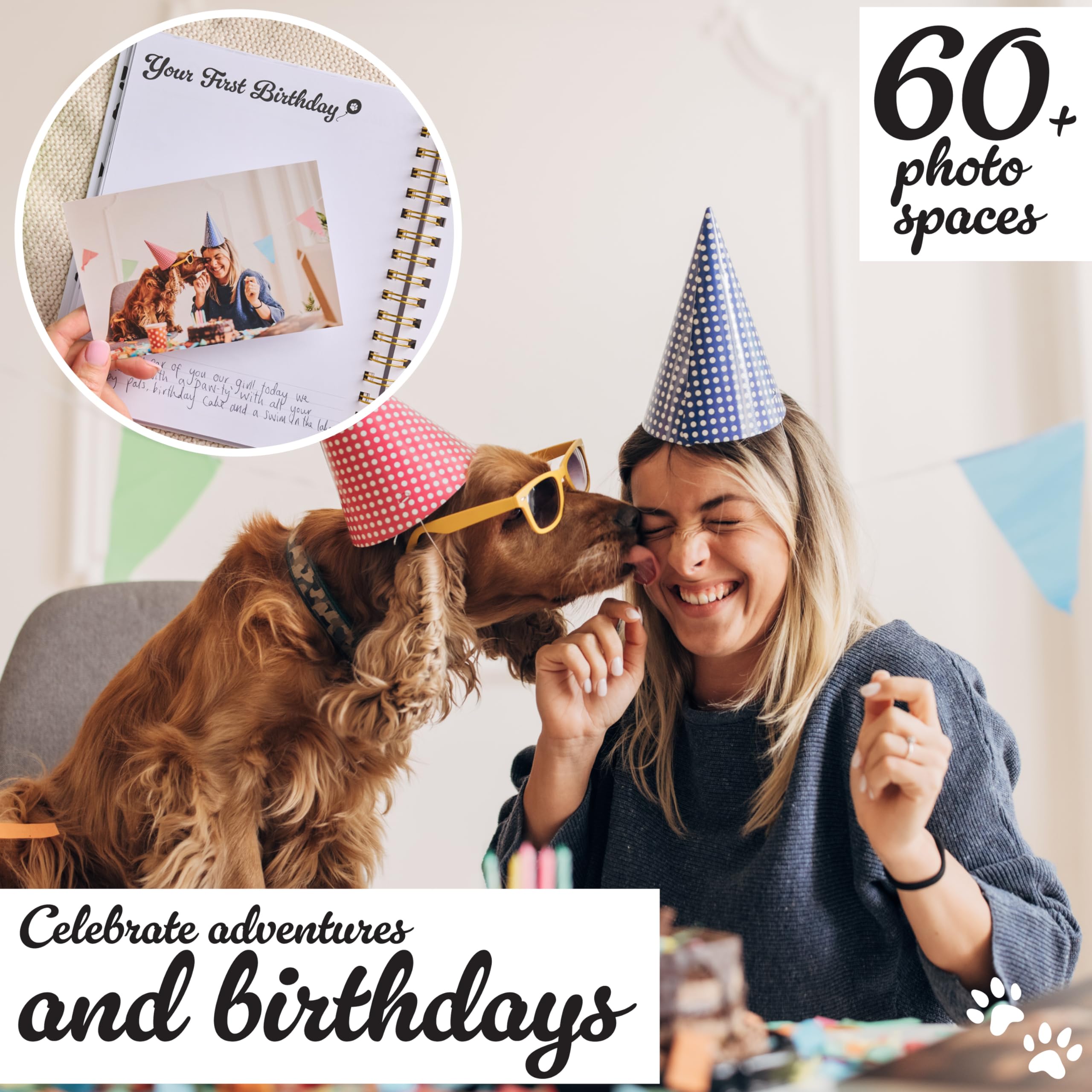 New Puppy Gift | Dog Memory Book & Keepsake Photo Album - Gifts For New Puppy Owners & Dog Lovers | Planner Keepsake Diary Scrap